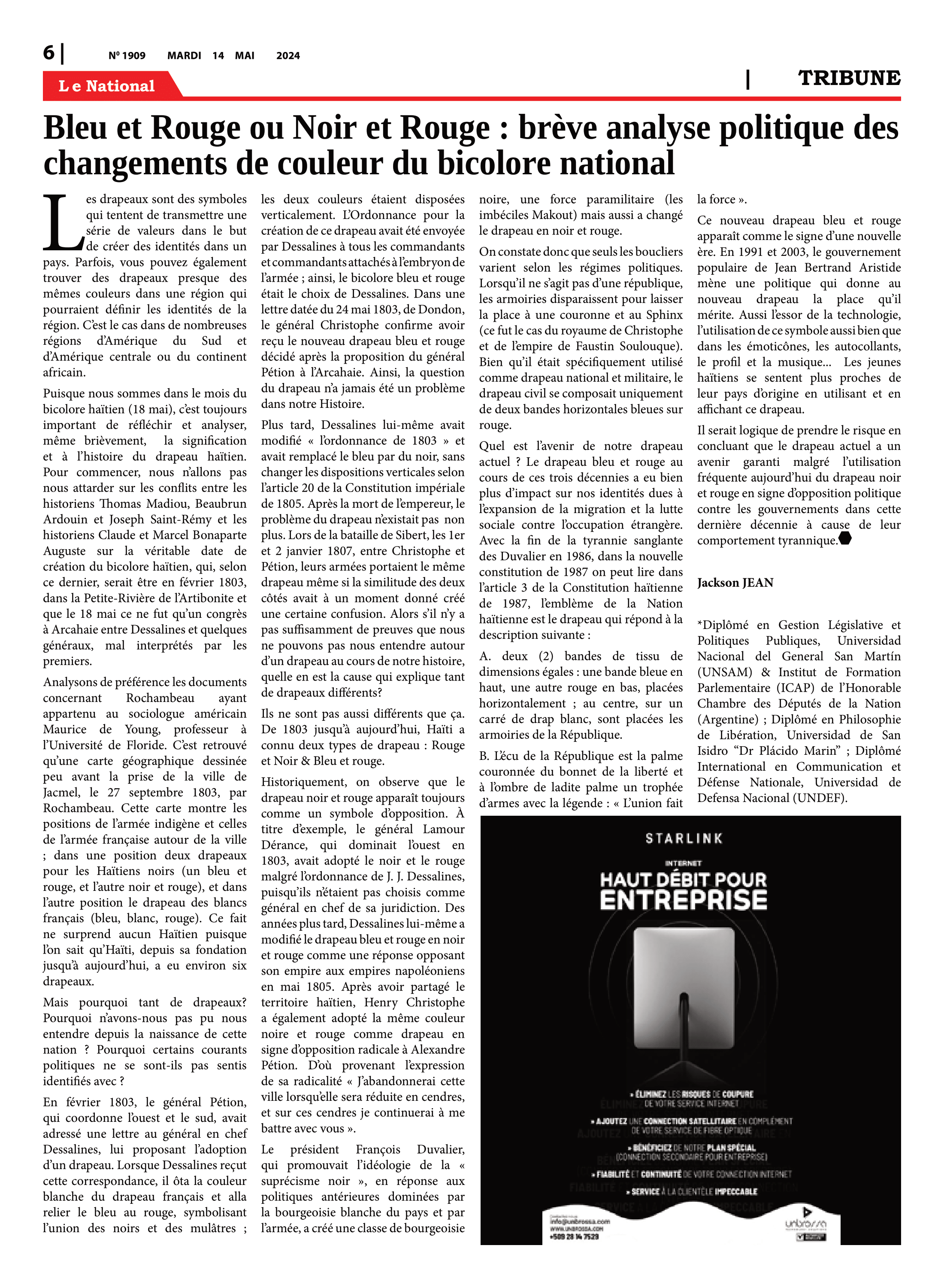 Page 6 de l'édition 1909