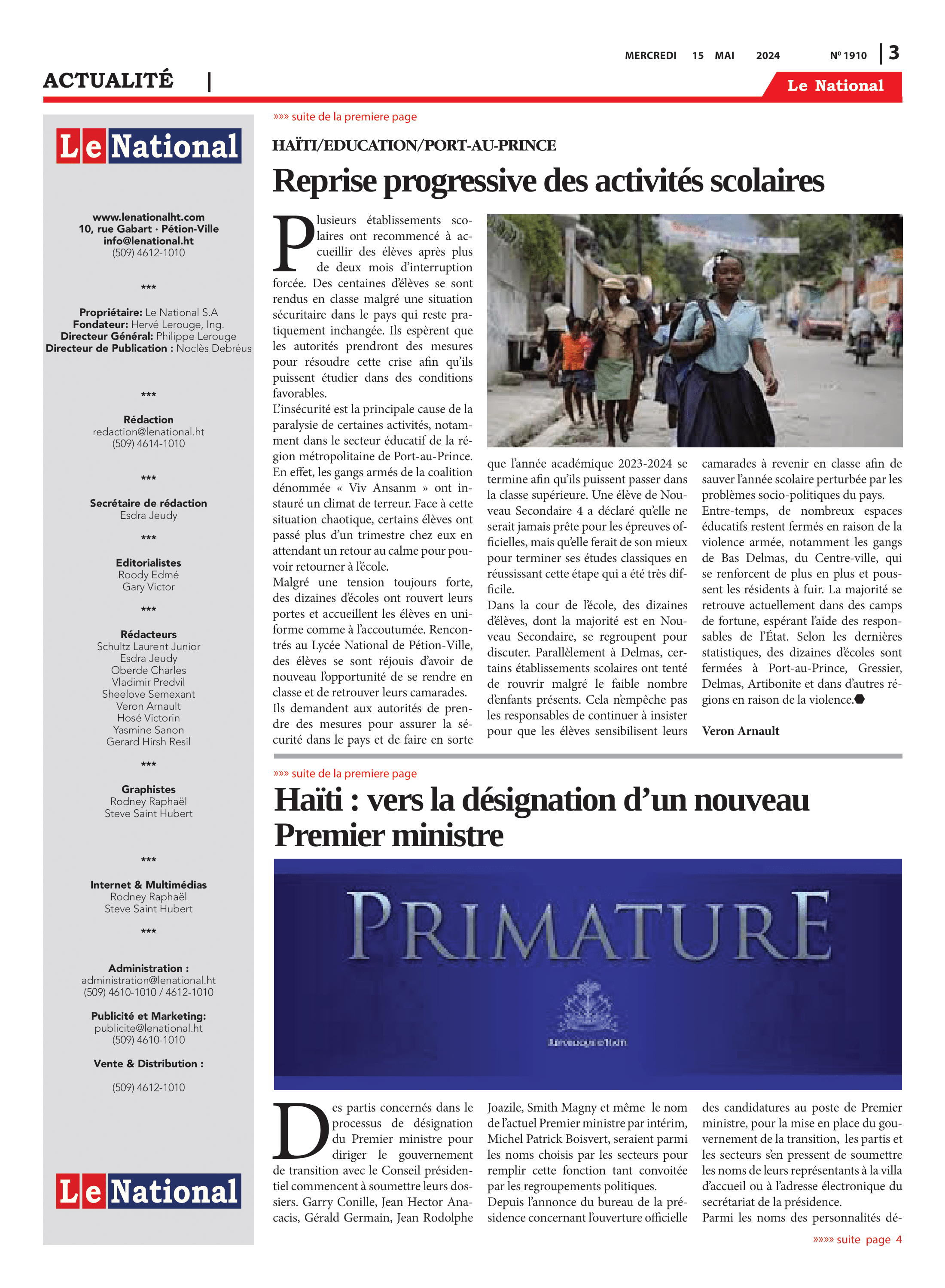 Page 3 de l'édition 1910