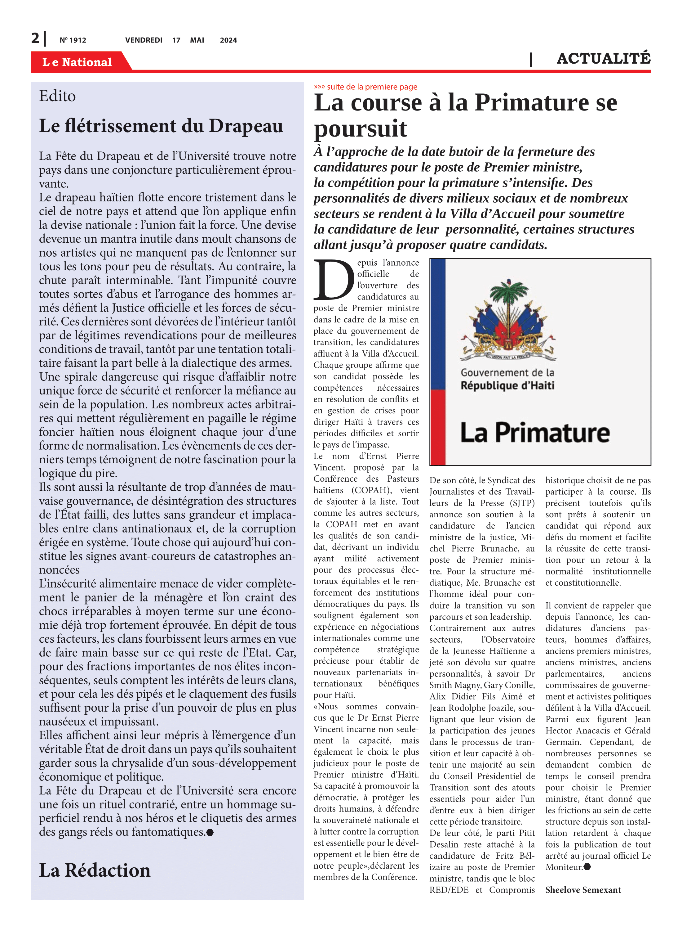 Page 2 de l'édition 1912