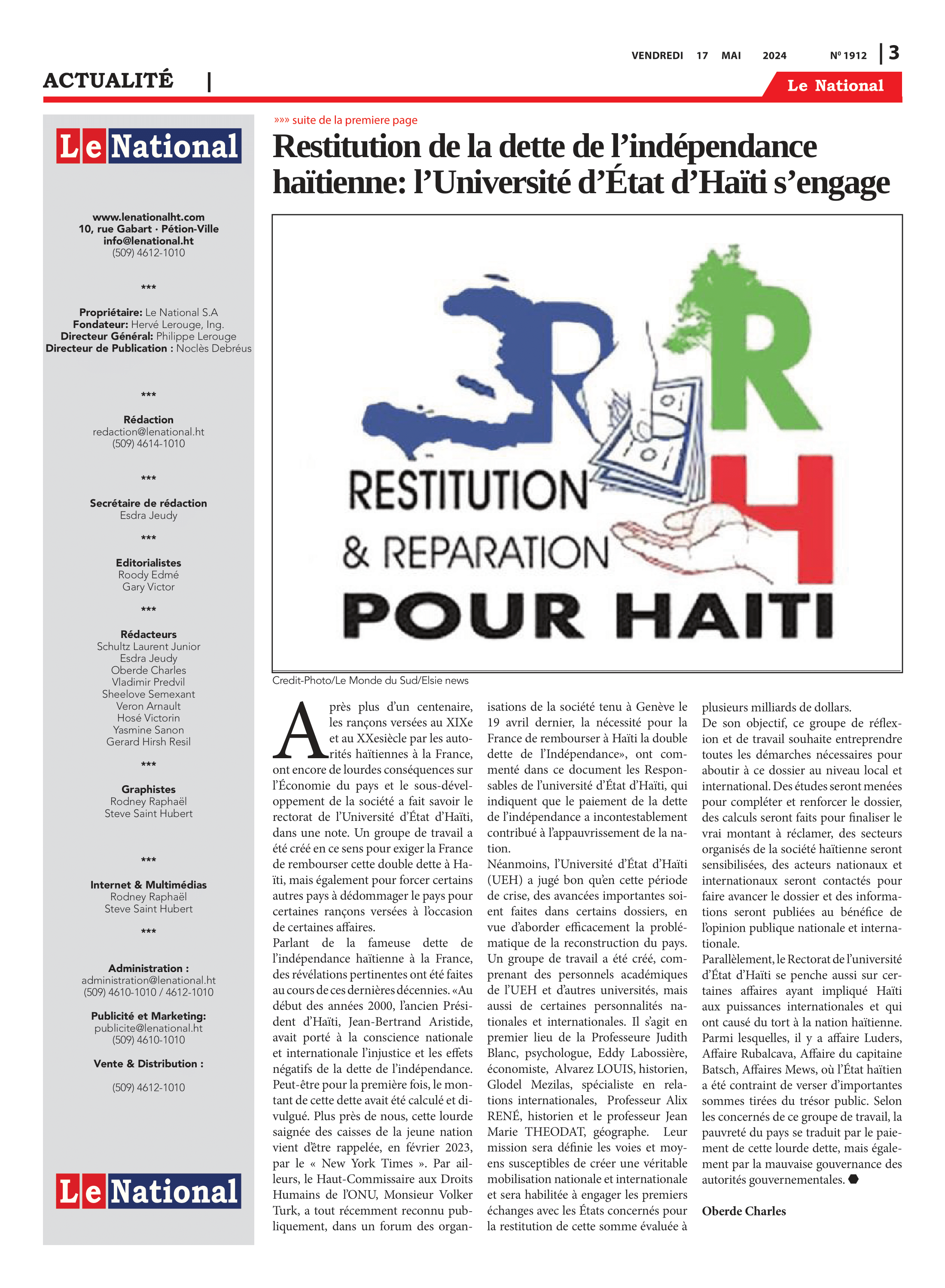 Page 3 de l'édition 1912