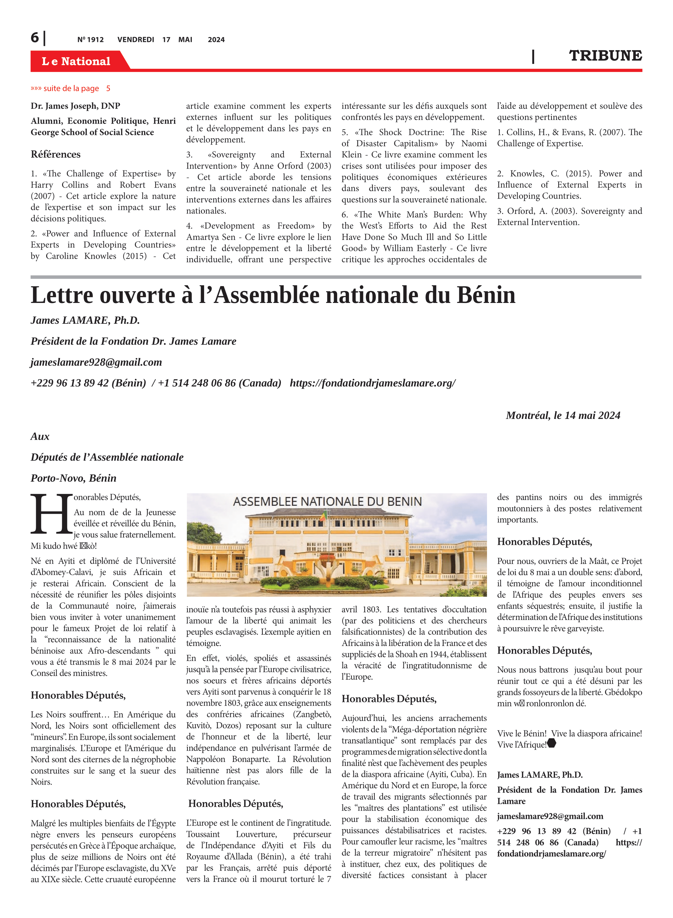 Page 6 de l'édition 1912