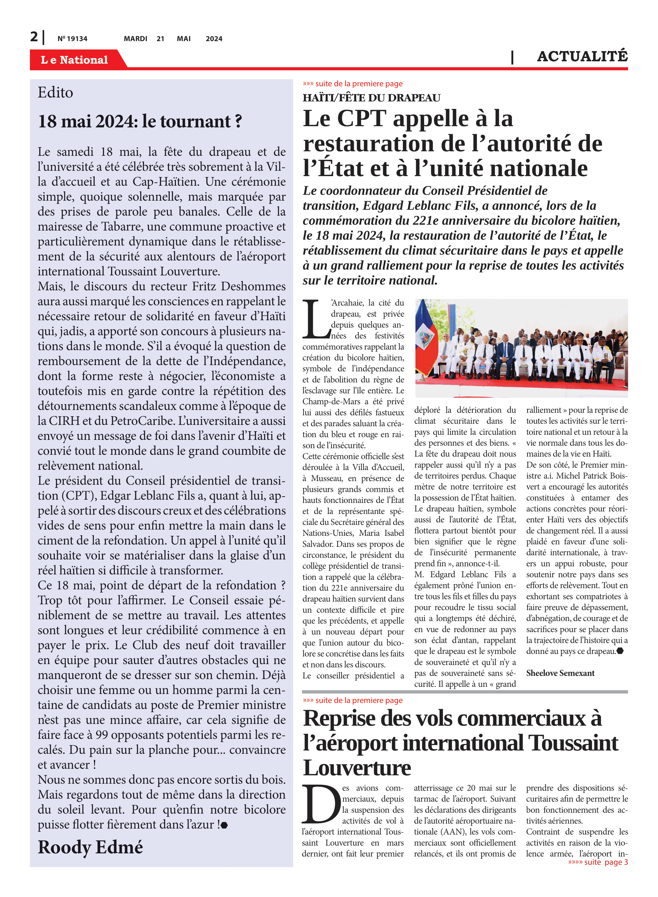Page 2 de l'édition 1914