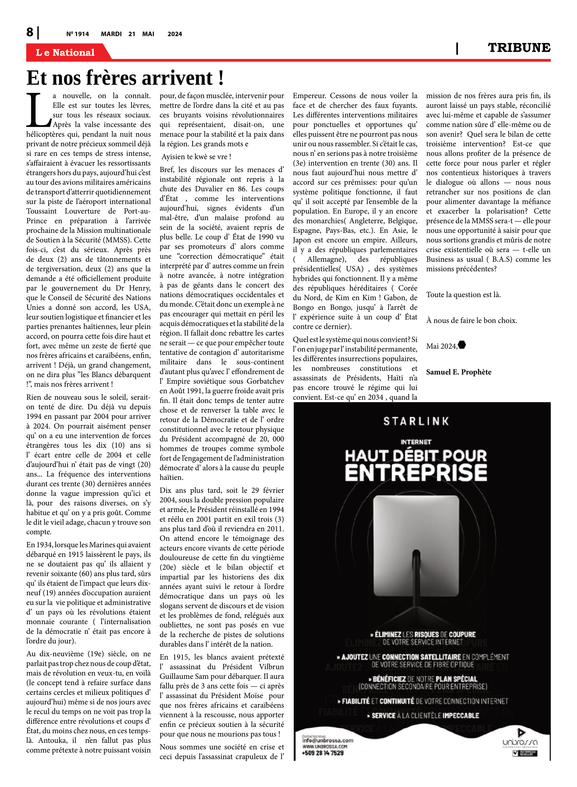 Page 8 de l'édition 1914