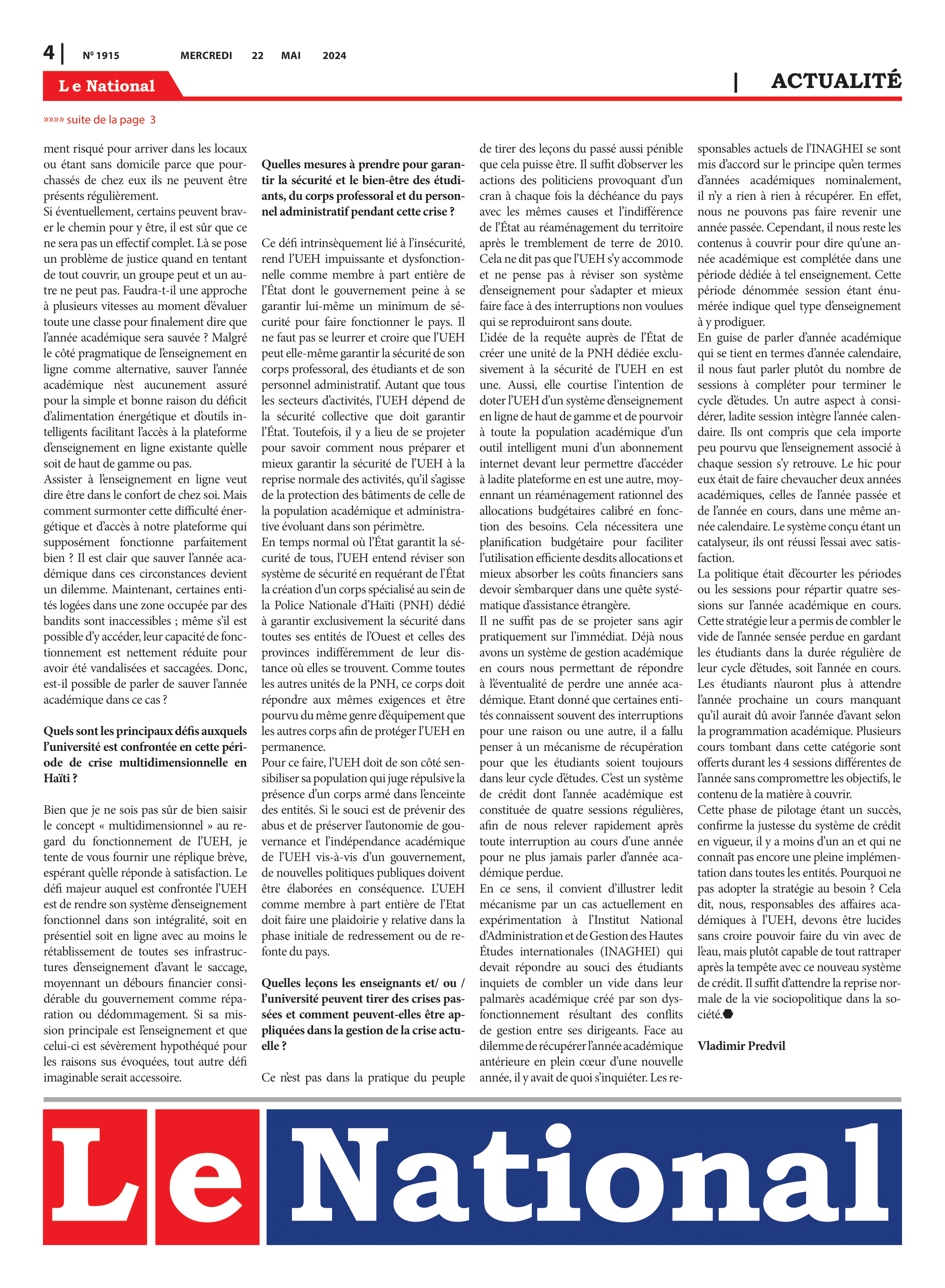 Page 4 de l'édition 1915