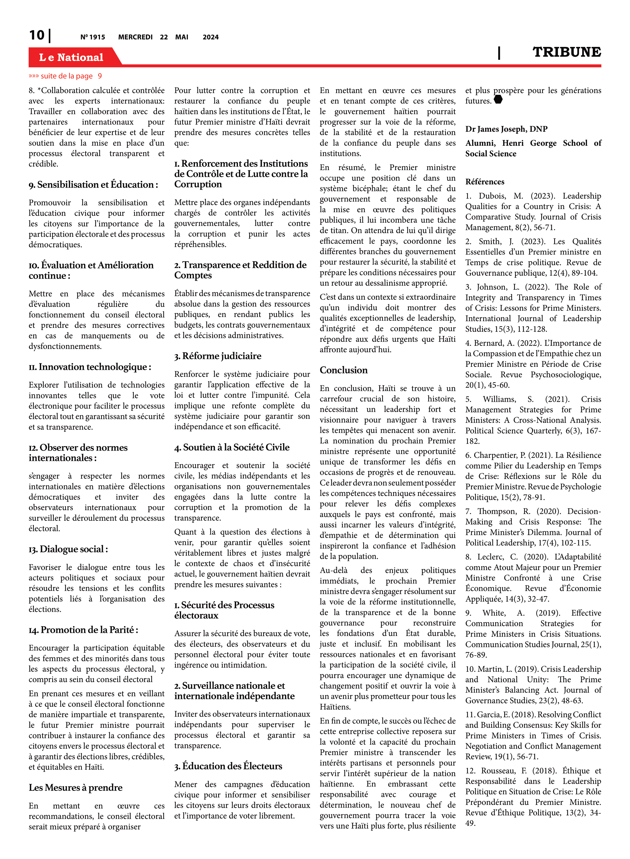Page 10 de l'édition 1915