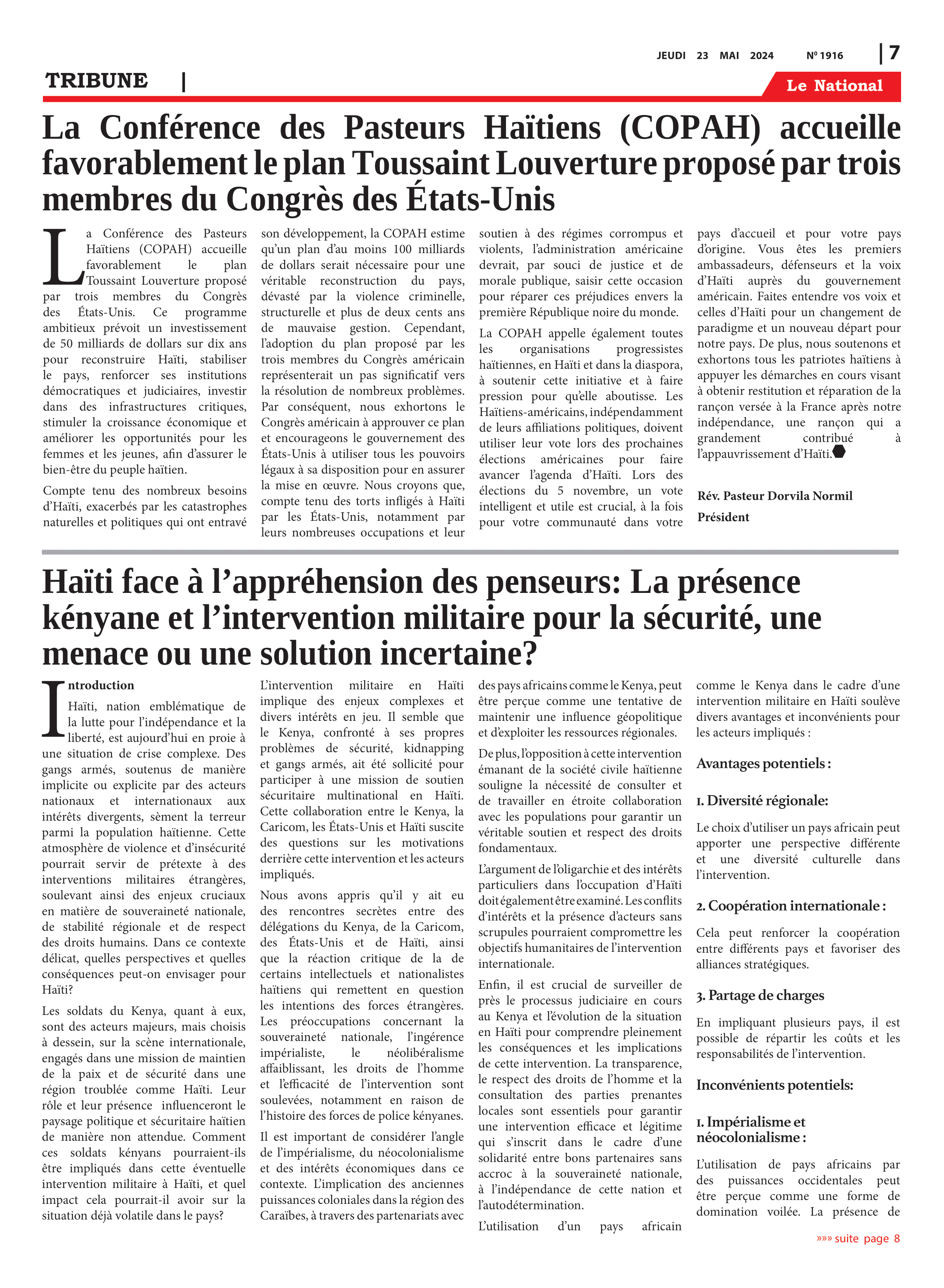 Page 7 de l'édition 1916