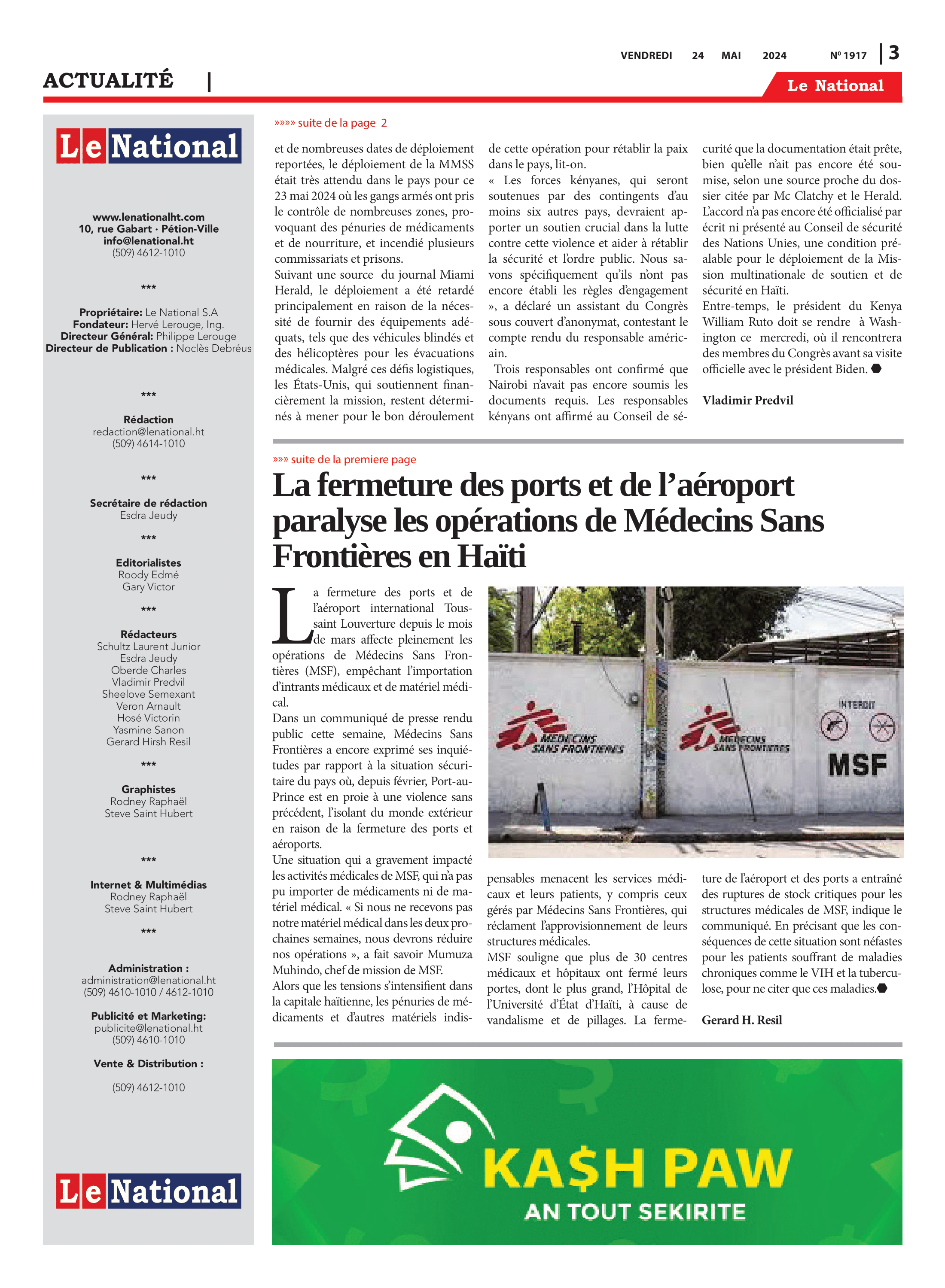 Page 3 de l'édition 1917