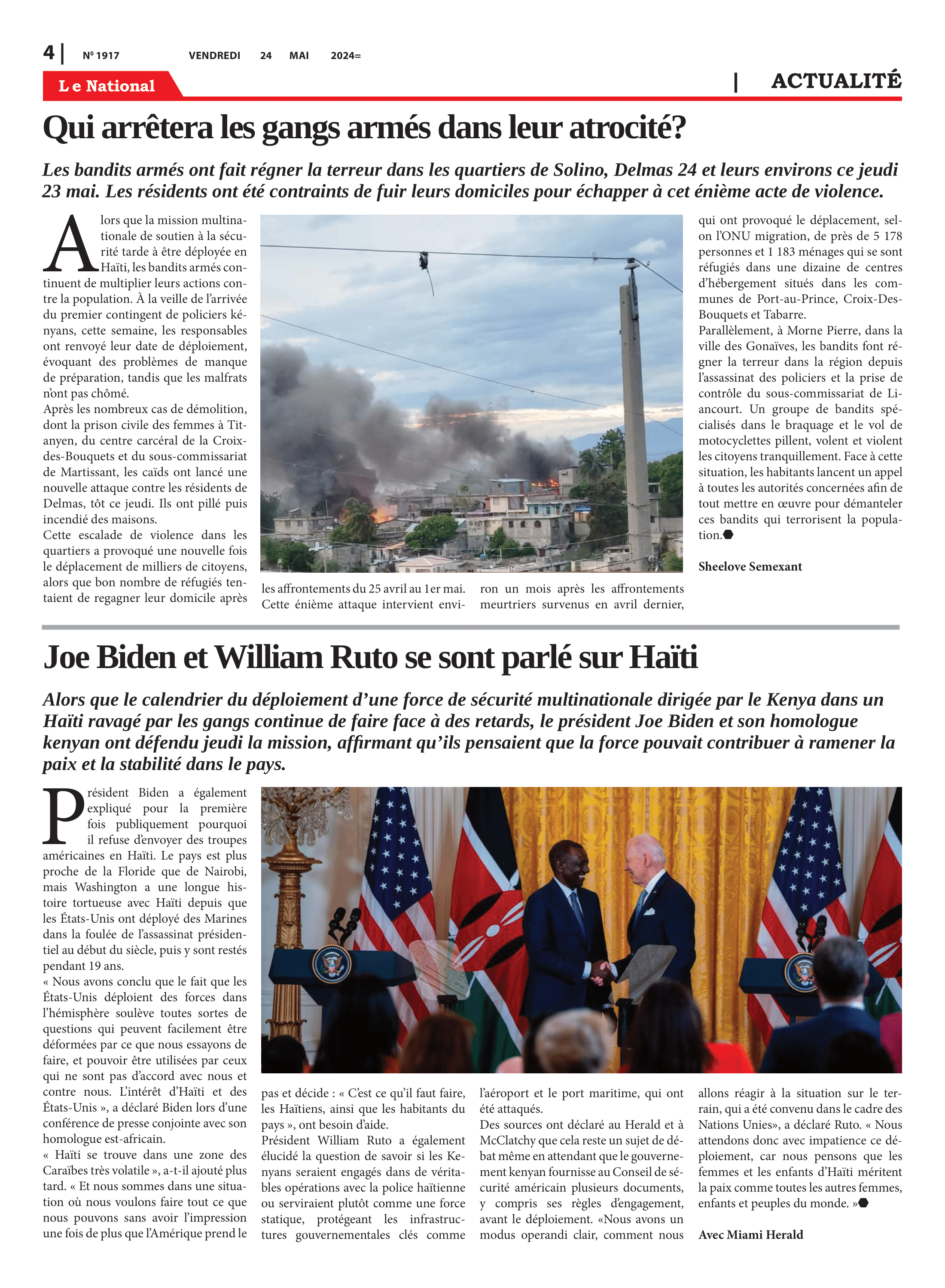 Page 4 de l'édition 1917