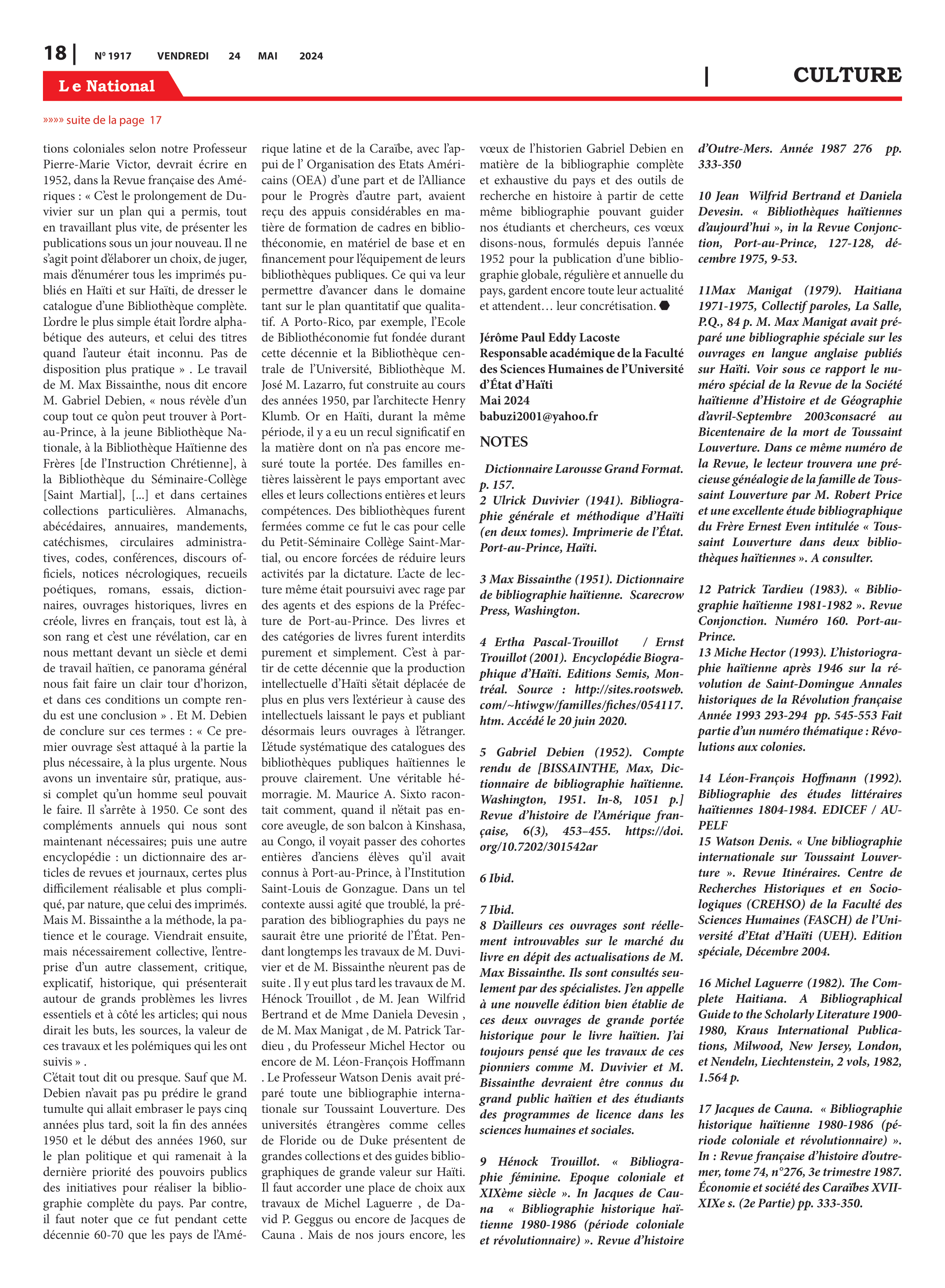 Page 18 de l'édition 1917