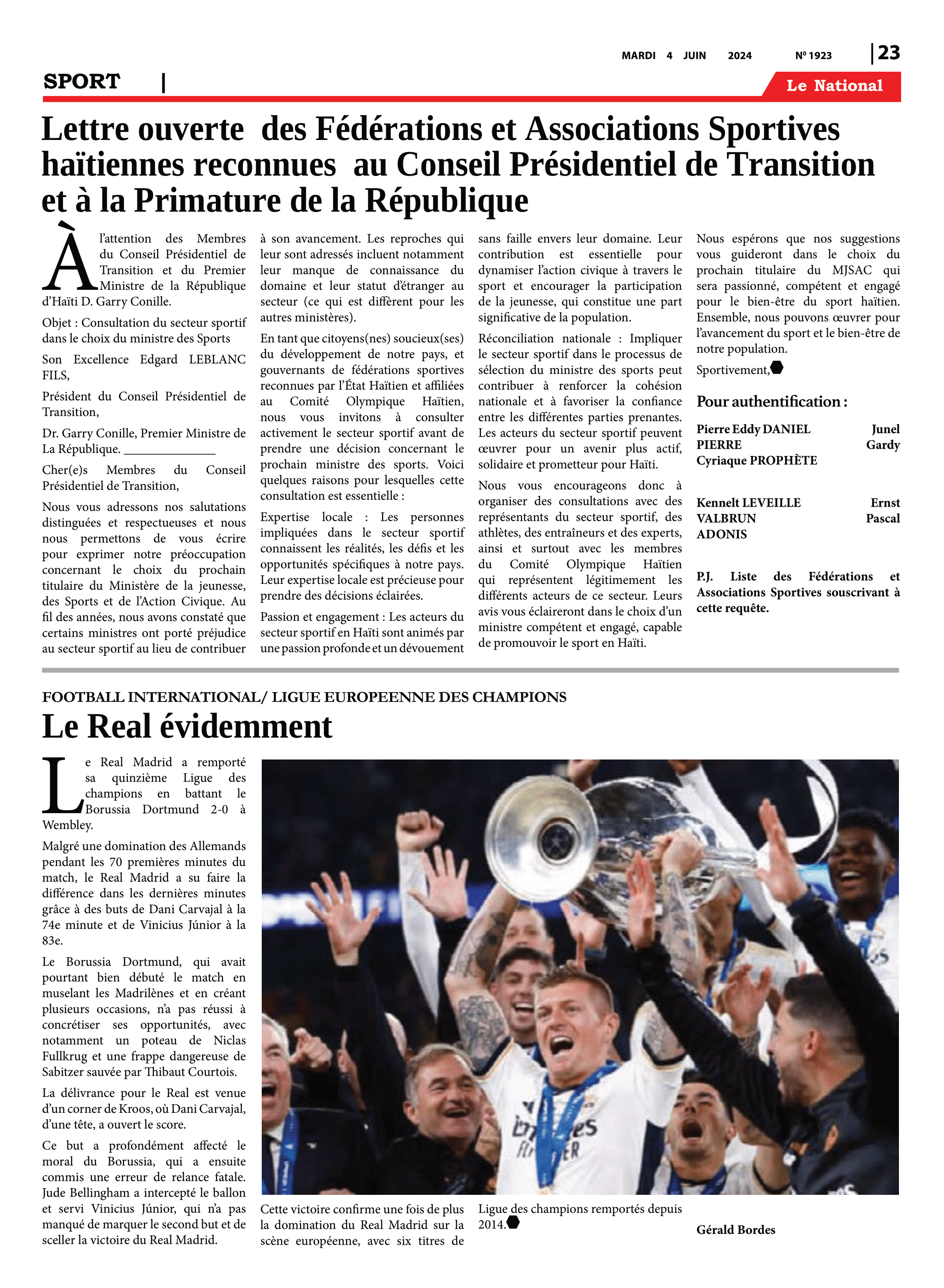 Page 23 de l'édition 1923