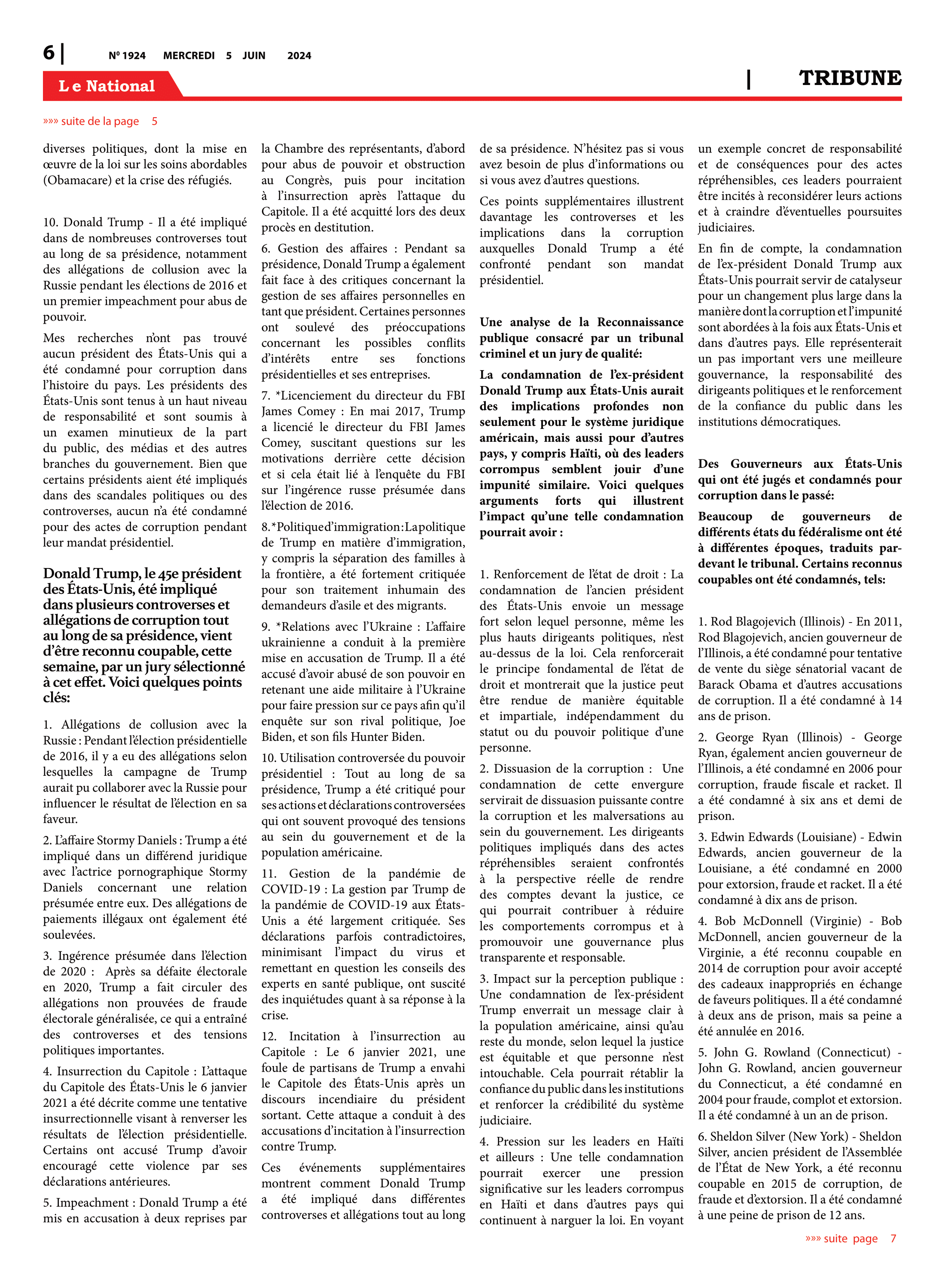 Page 6 de l'édition 1924