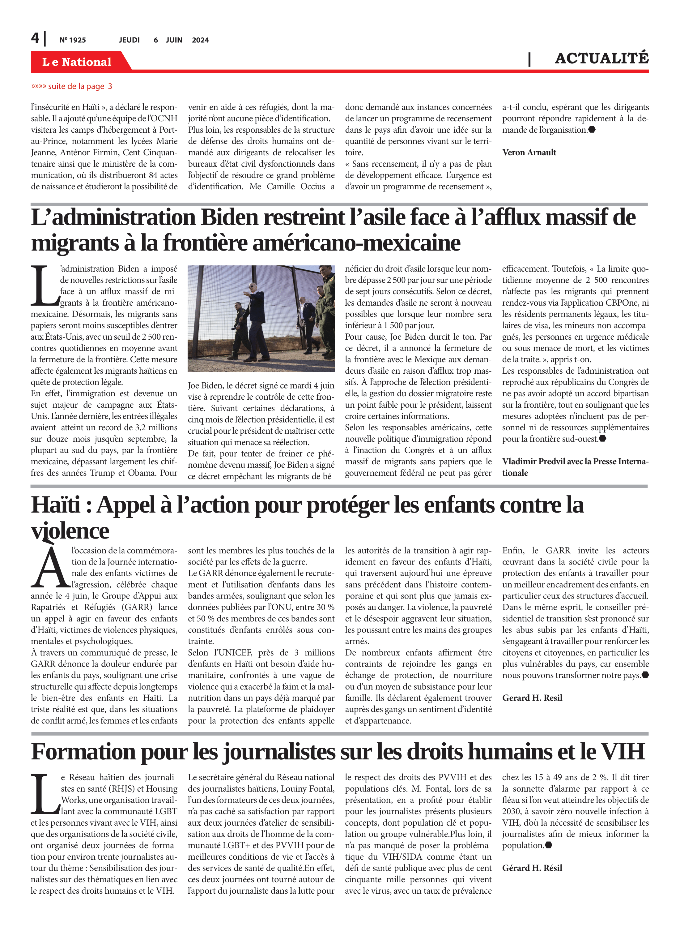 Page 4 de l'édition 1925