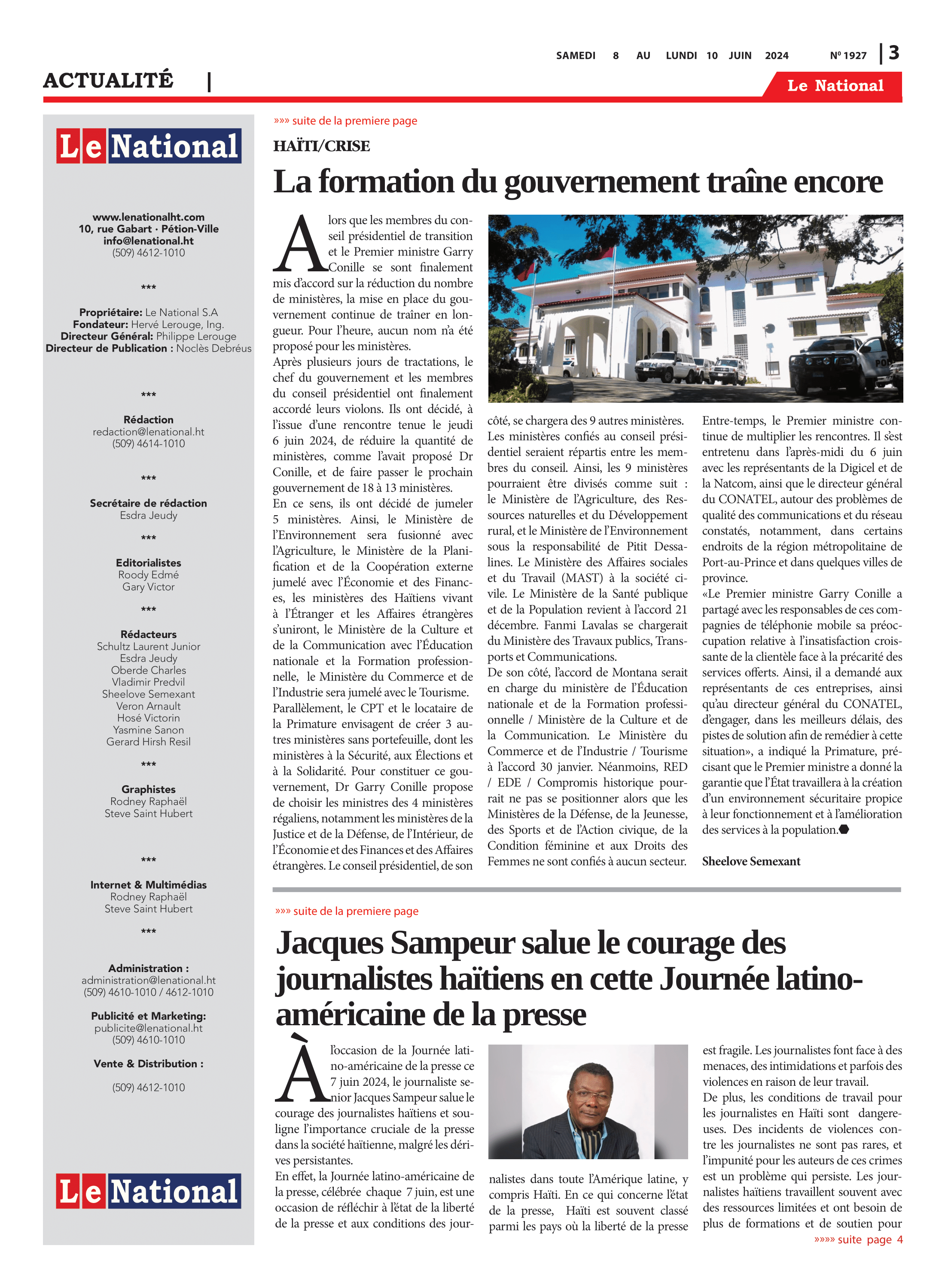 Page 3 de l'édition 1927