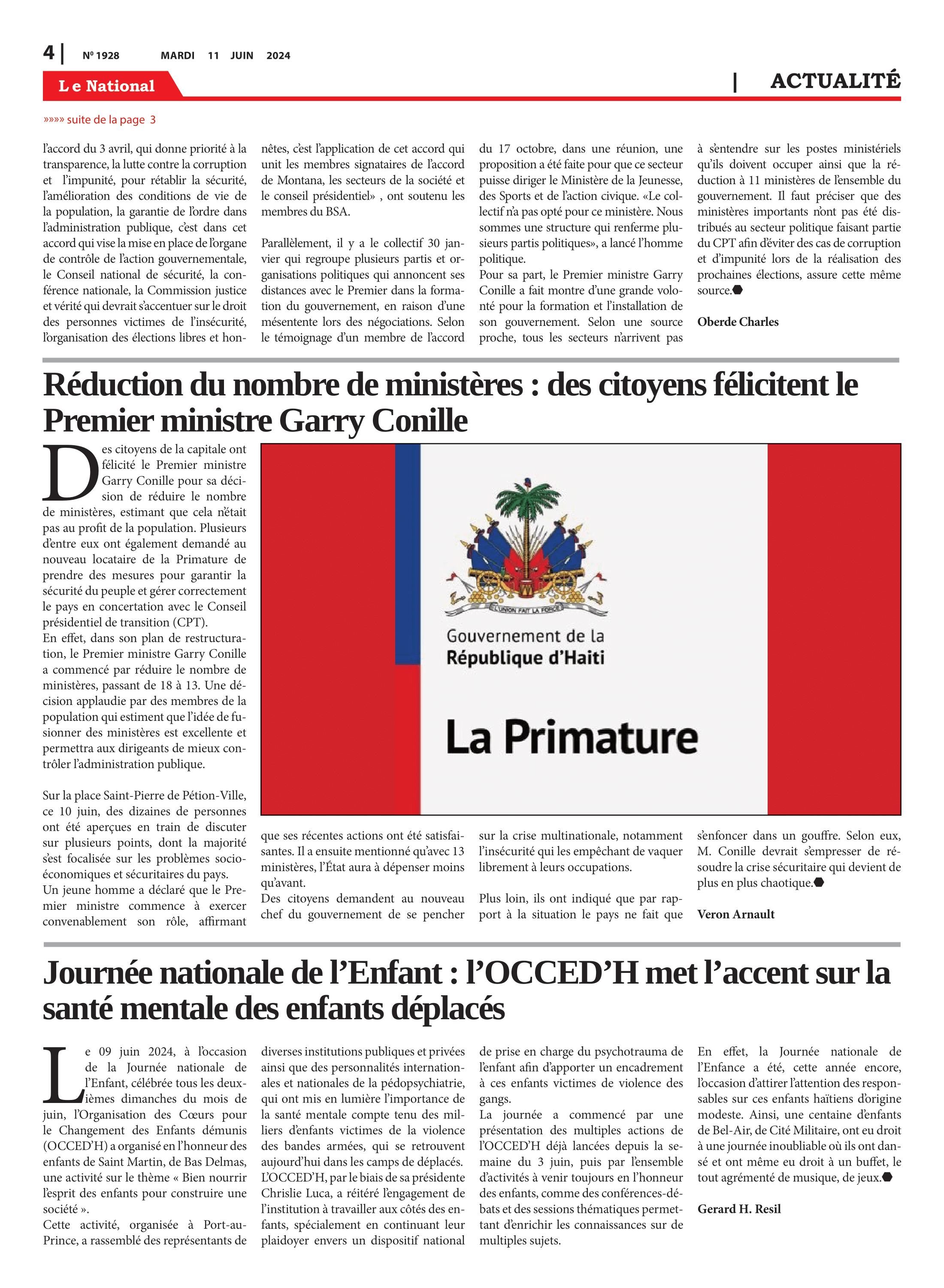 Page 4 de l'édition 1928