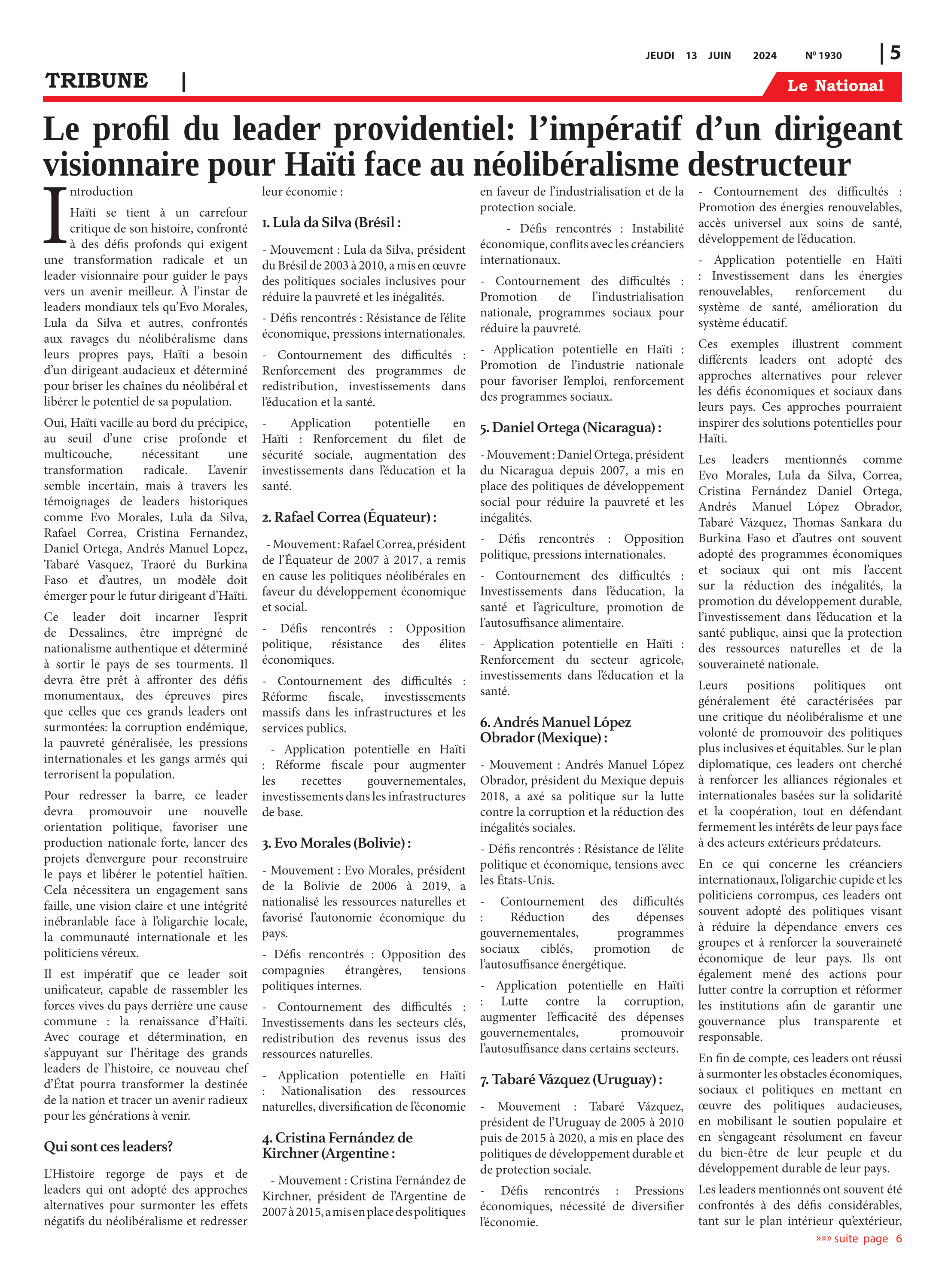 Page 5 de l'édition 1930