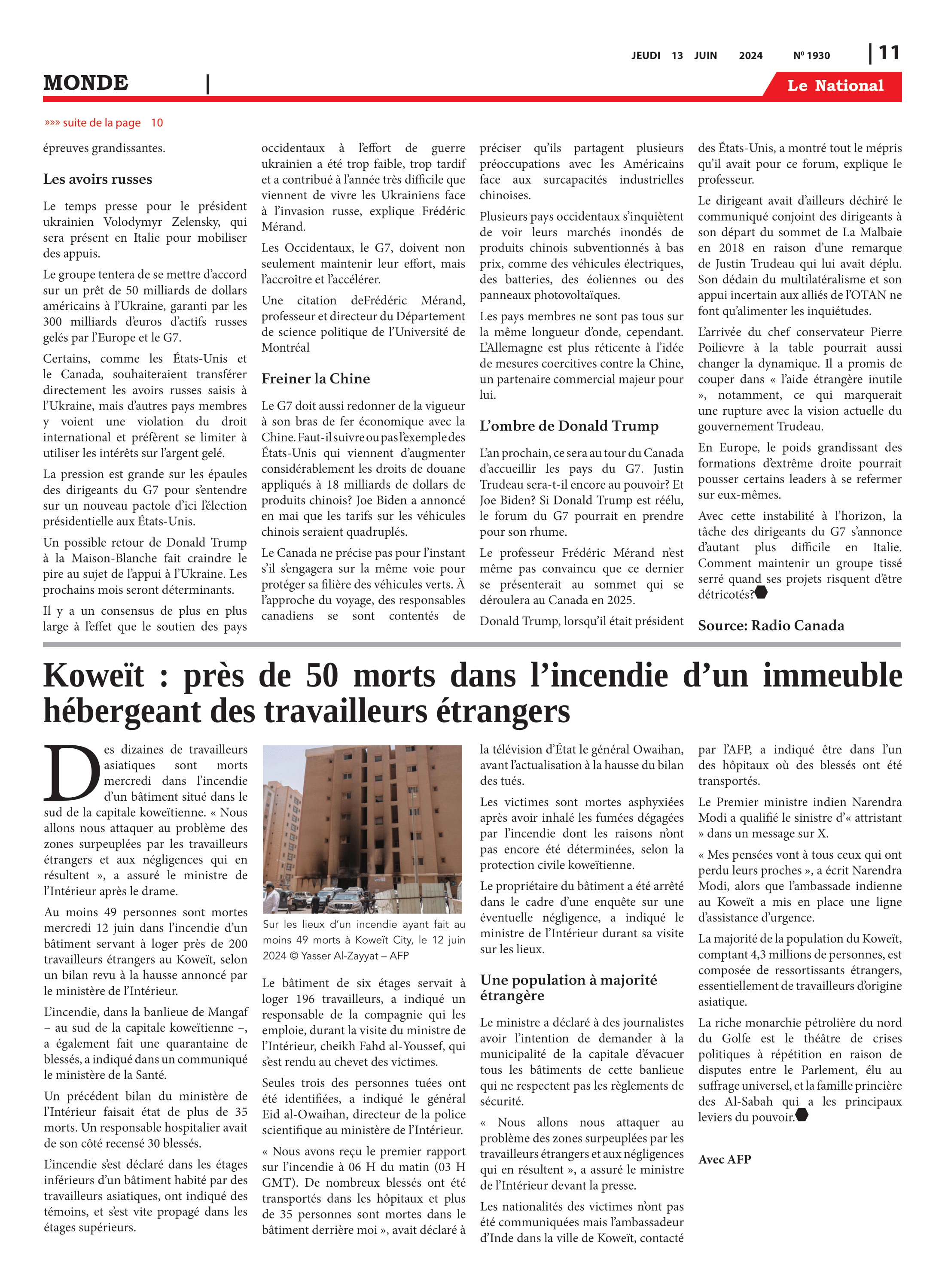 Page 11 de l'édition 1930