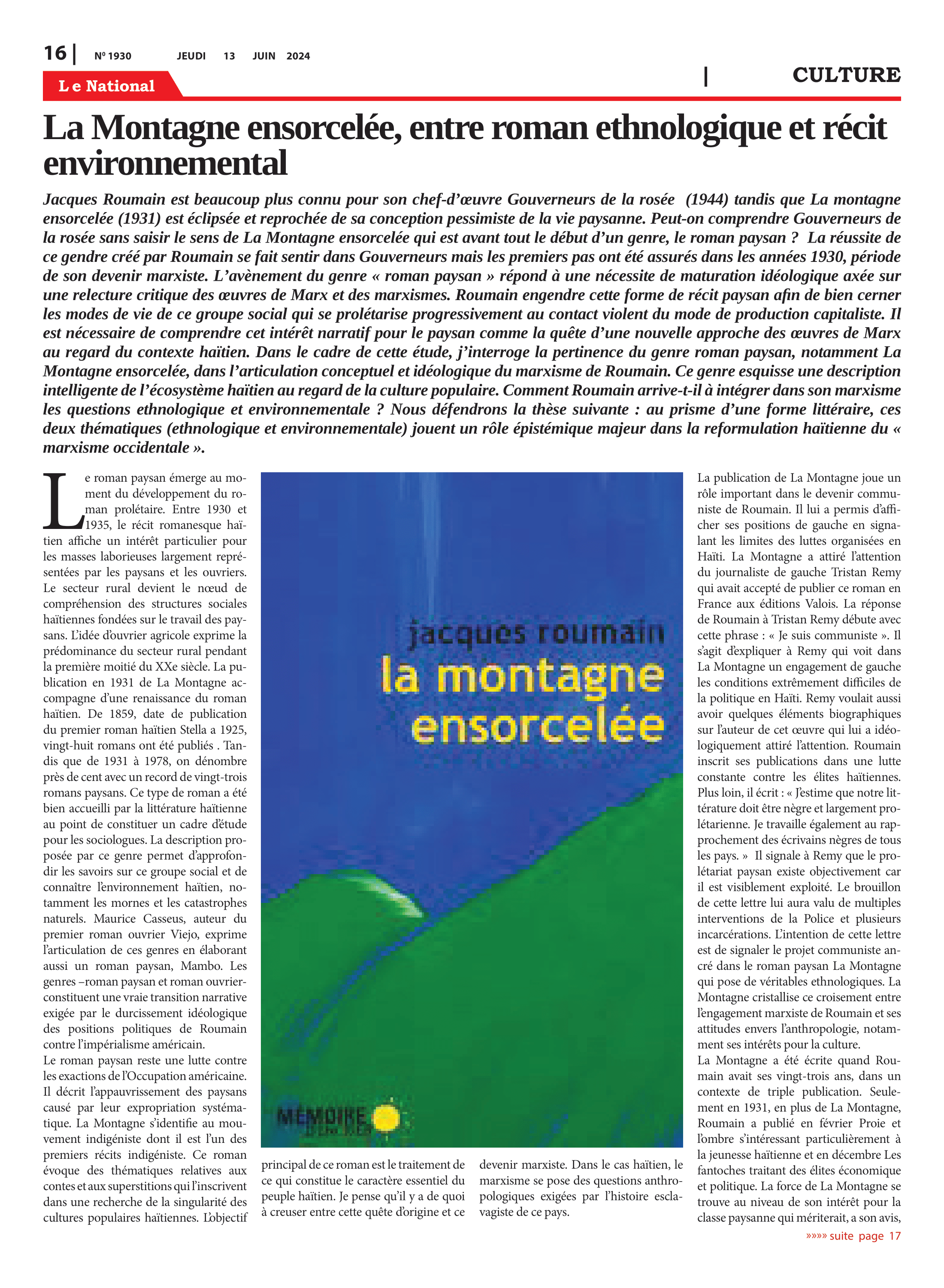 Page 16 de l'édition 1930