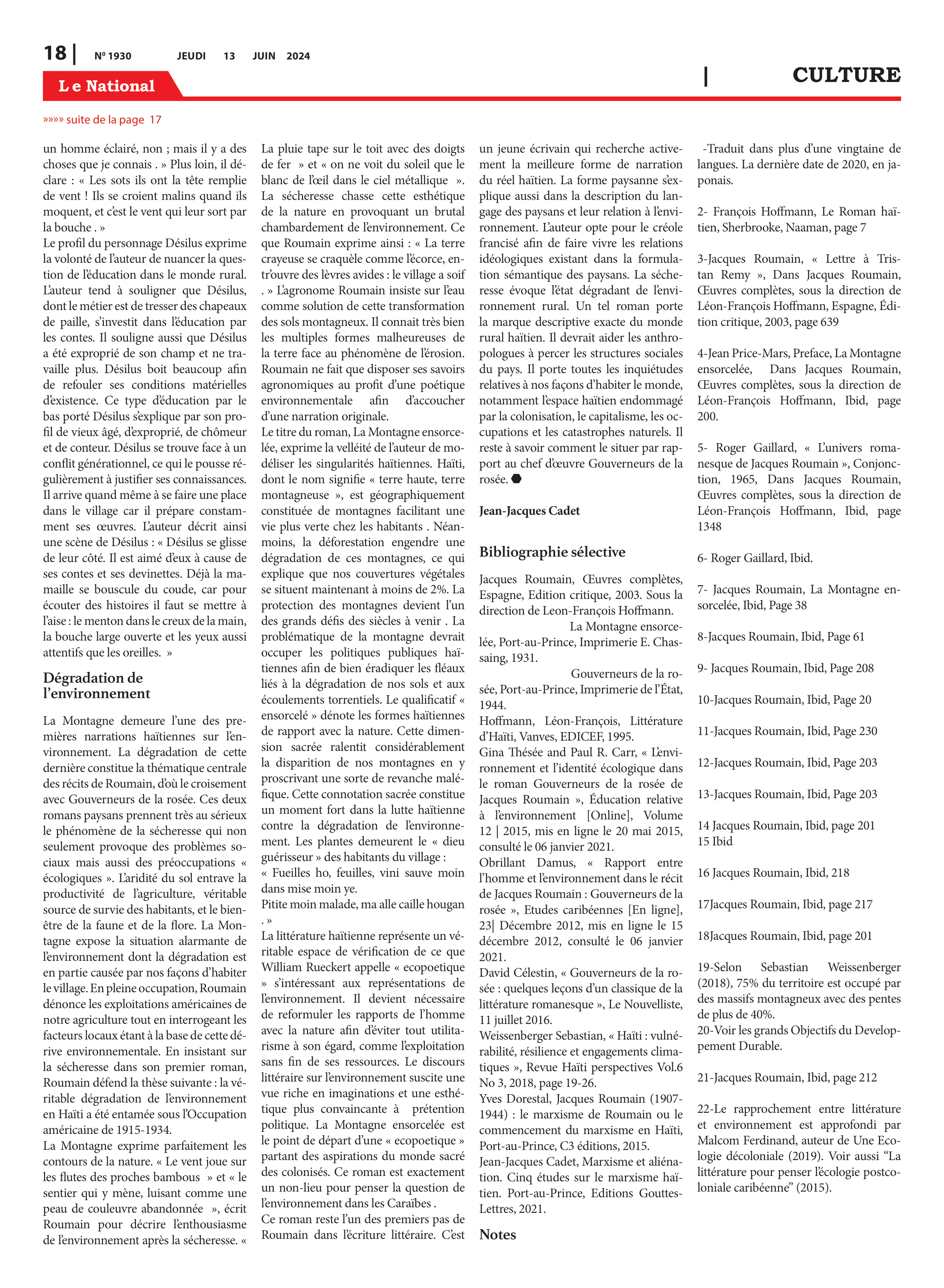 Page 18 de l'édition 1930