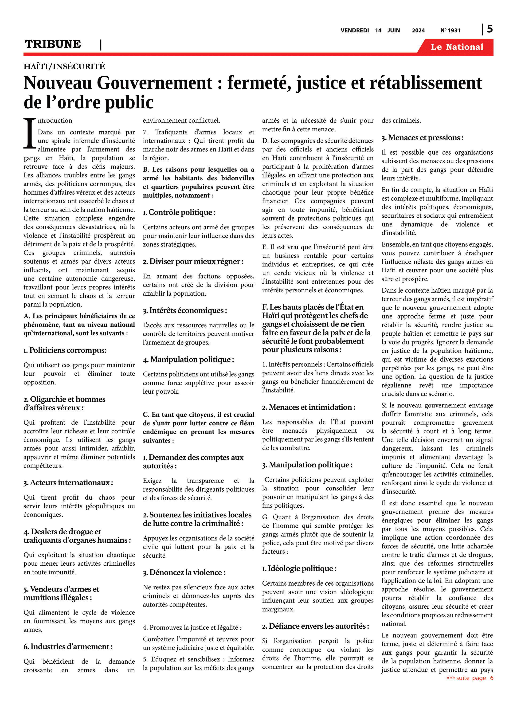 Page 5 de l'édition 1931