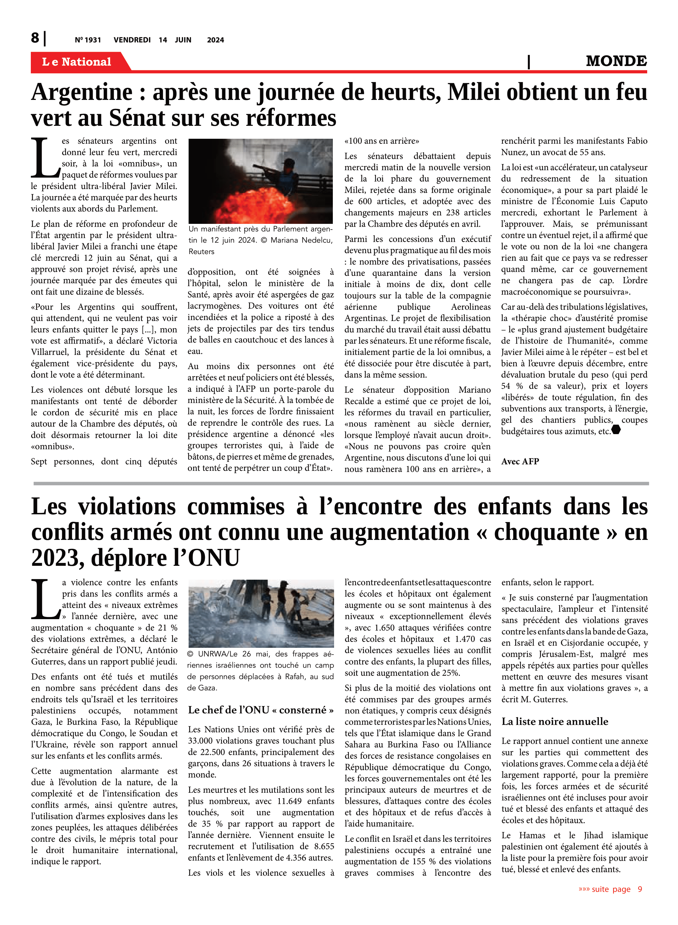 Page 8 de l'édition 1931