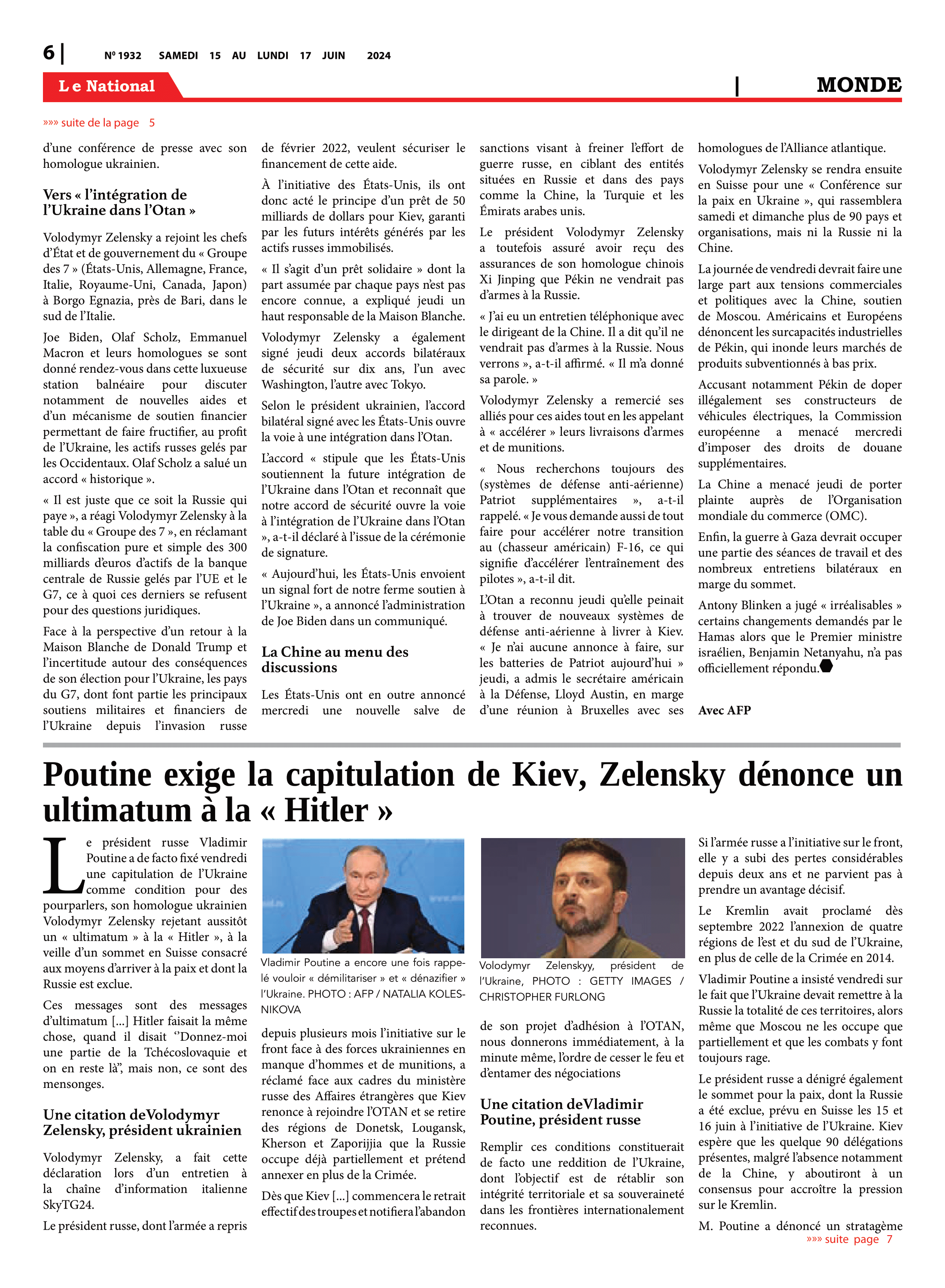 Page 6 de l'édition 1932