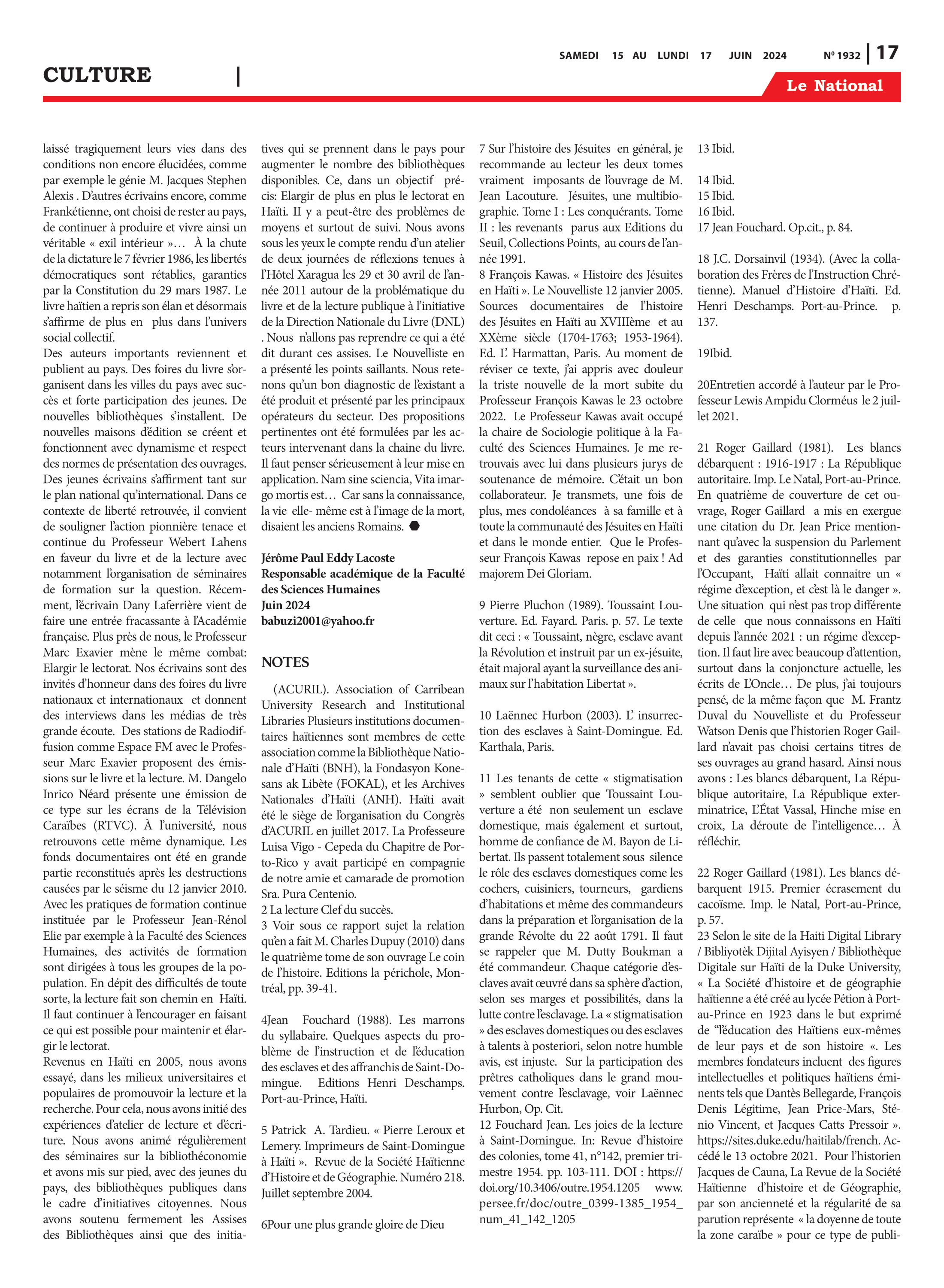 Page 16 de l'édition 1932