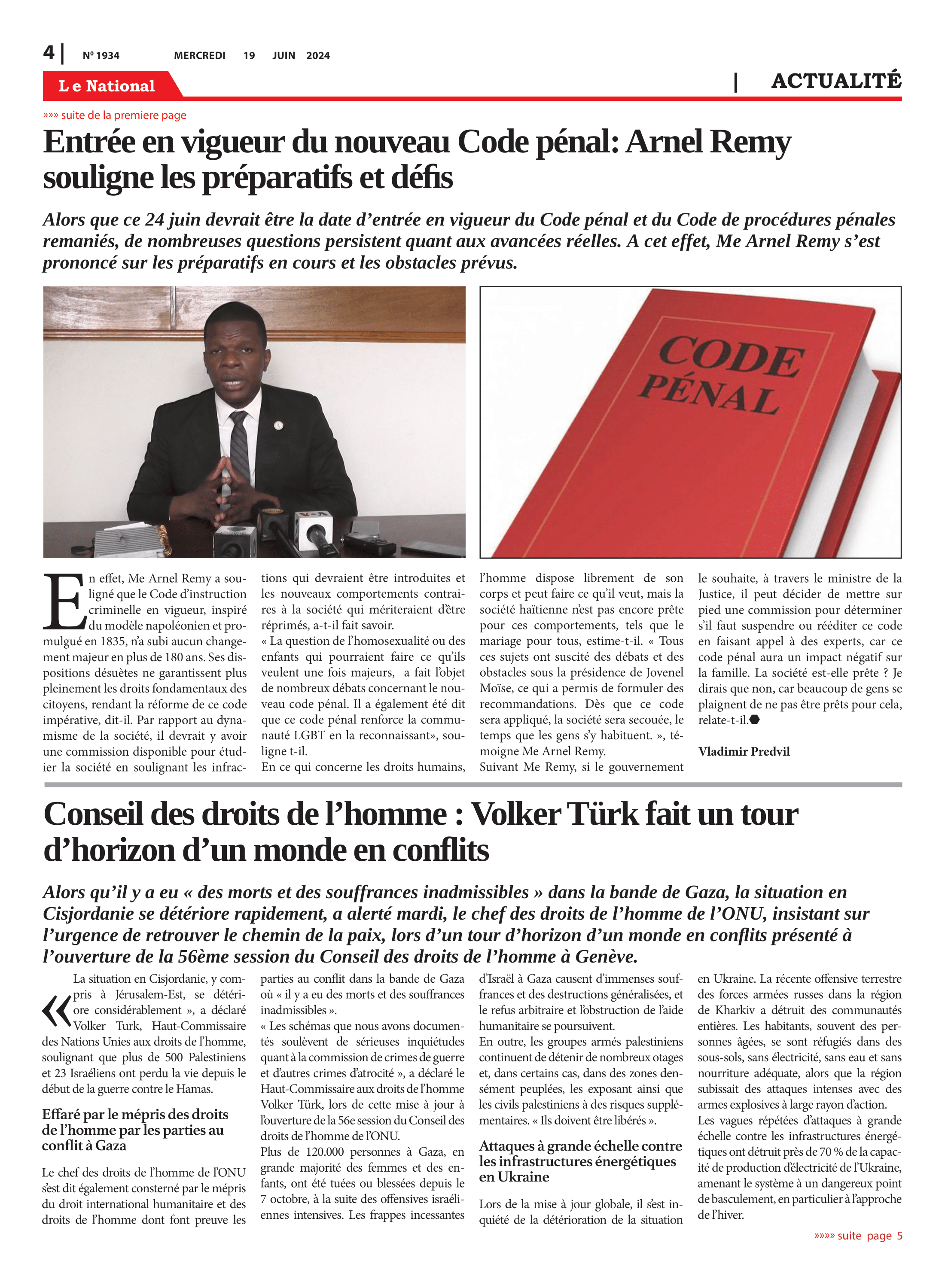 Page 4 de l'édition 1934