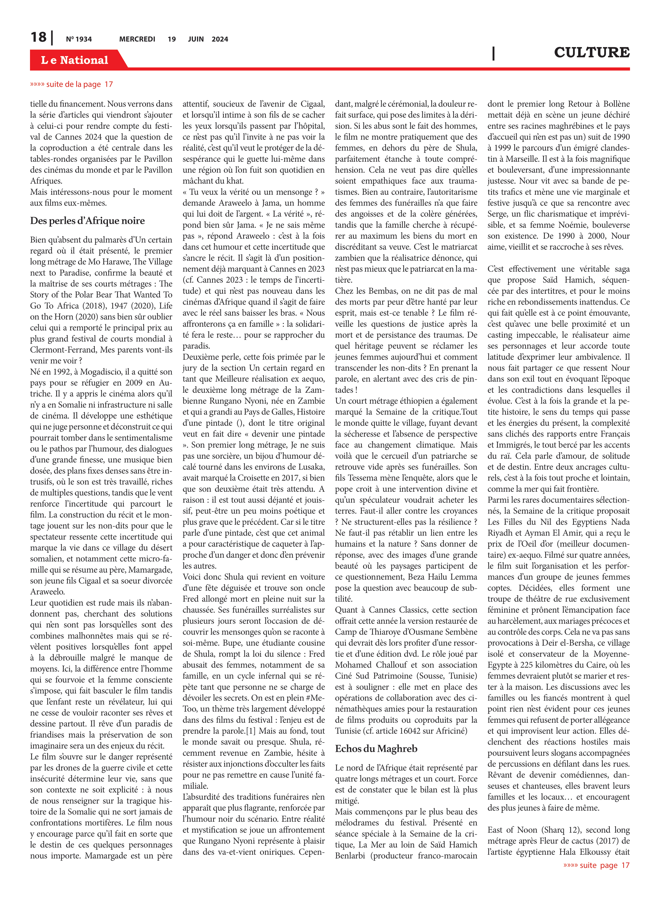 Page 18 de l'édition 1934