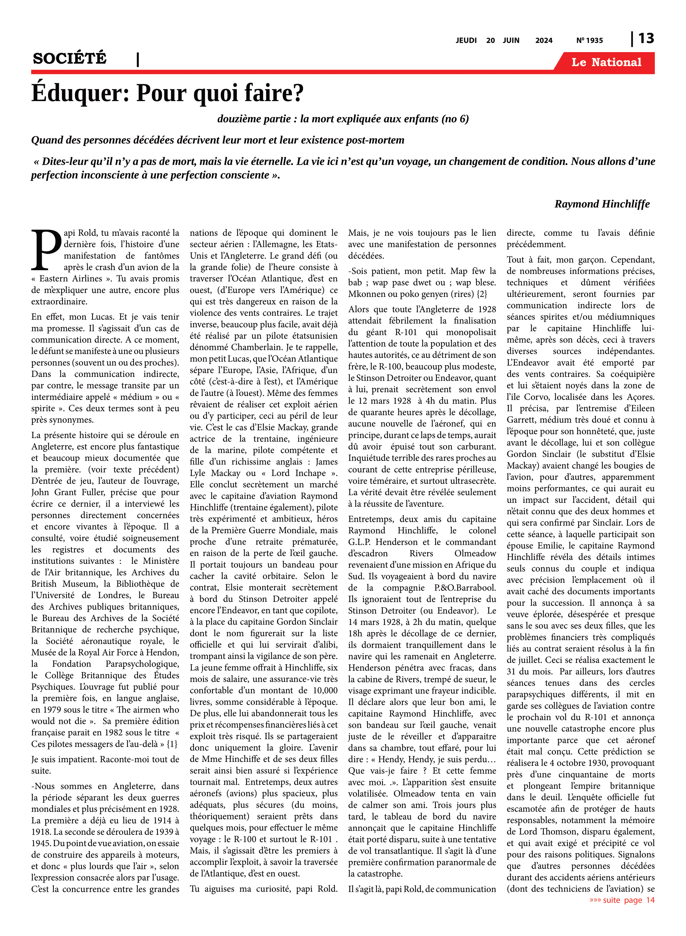 Page 13 de l'édition 1935