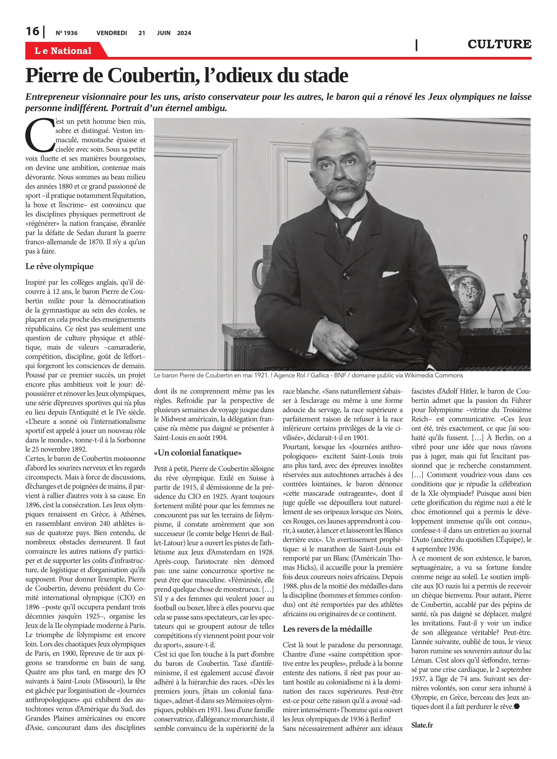 Page 16 de l'édition 1936