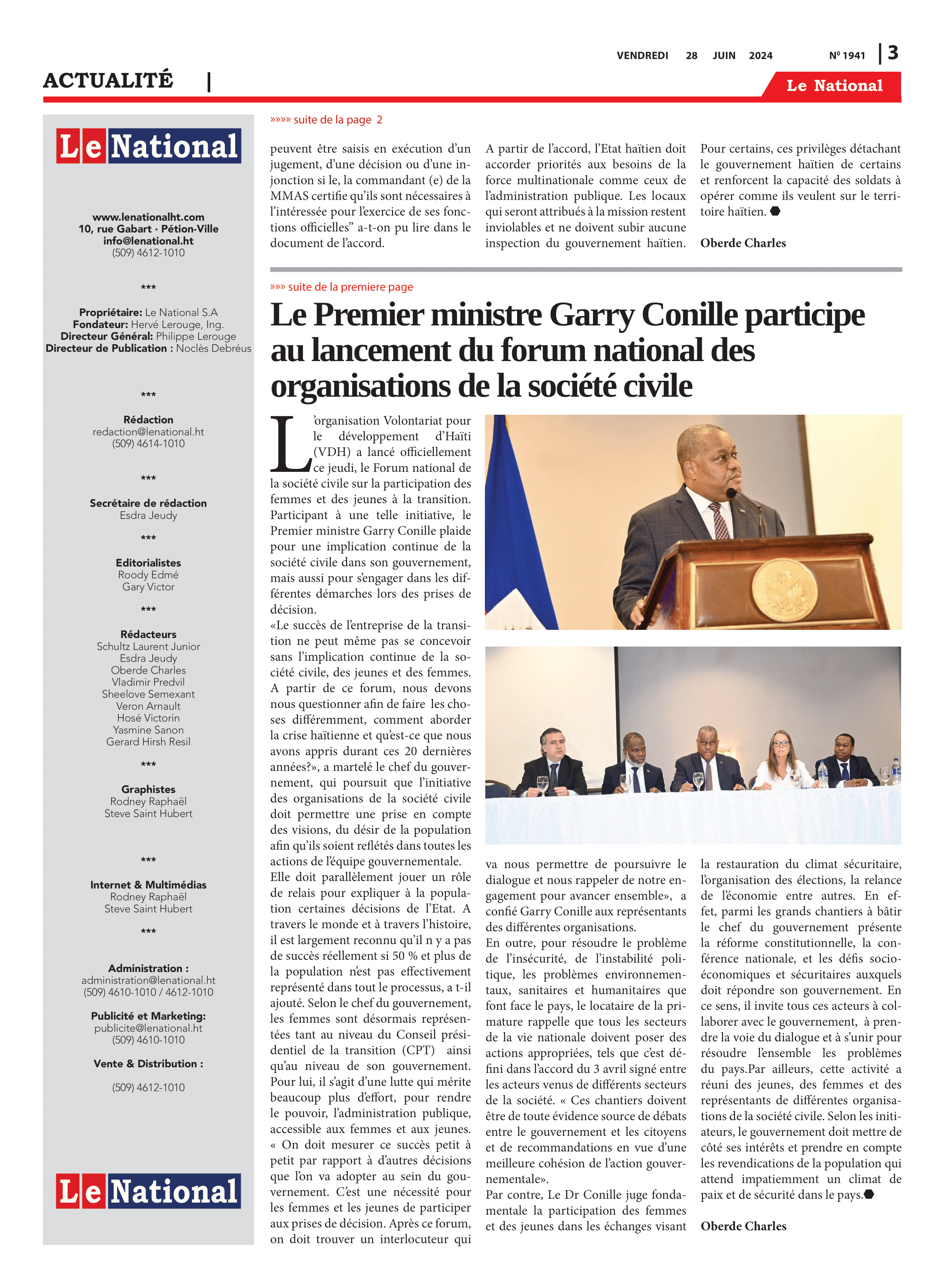 Page 3 de l'édition 1941