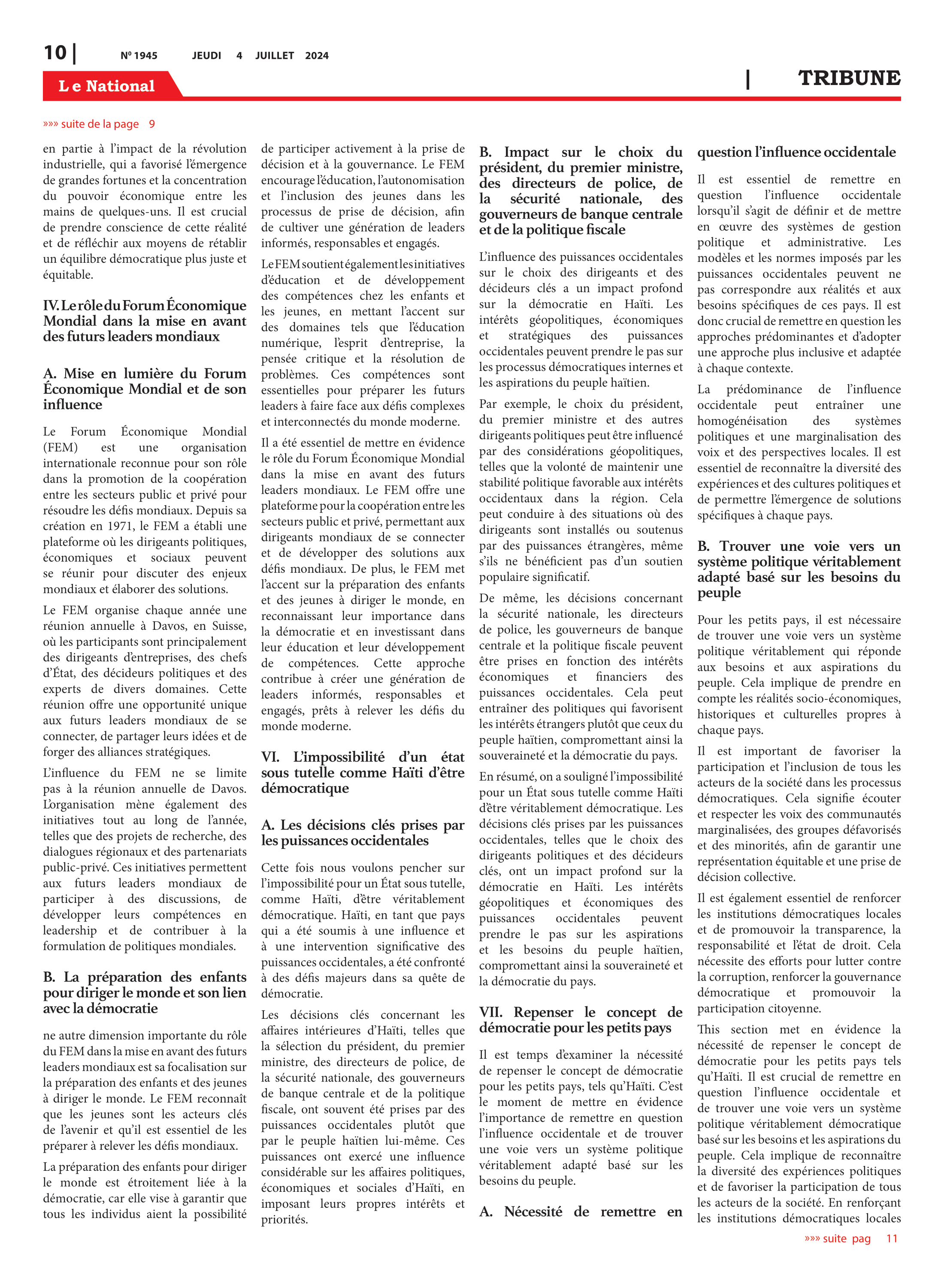 Page 10 de l'édition 1945