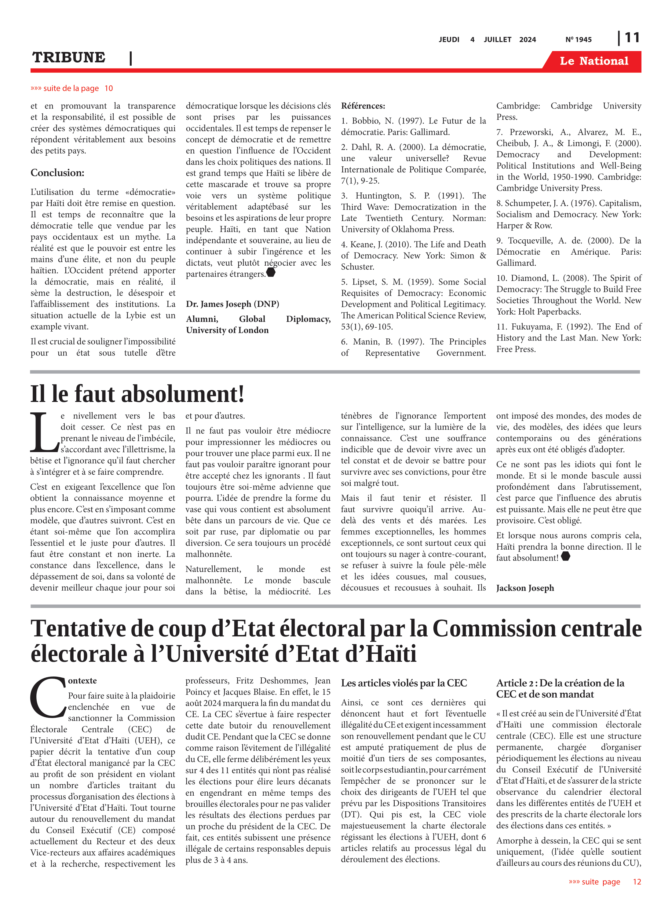 Page 11 de l'édition 1945