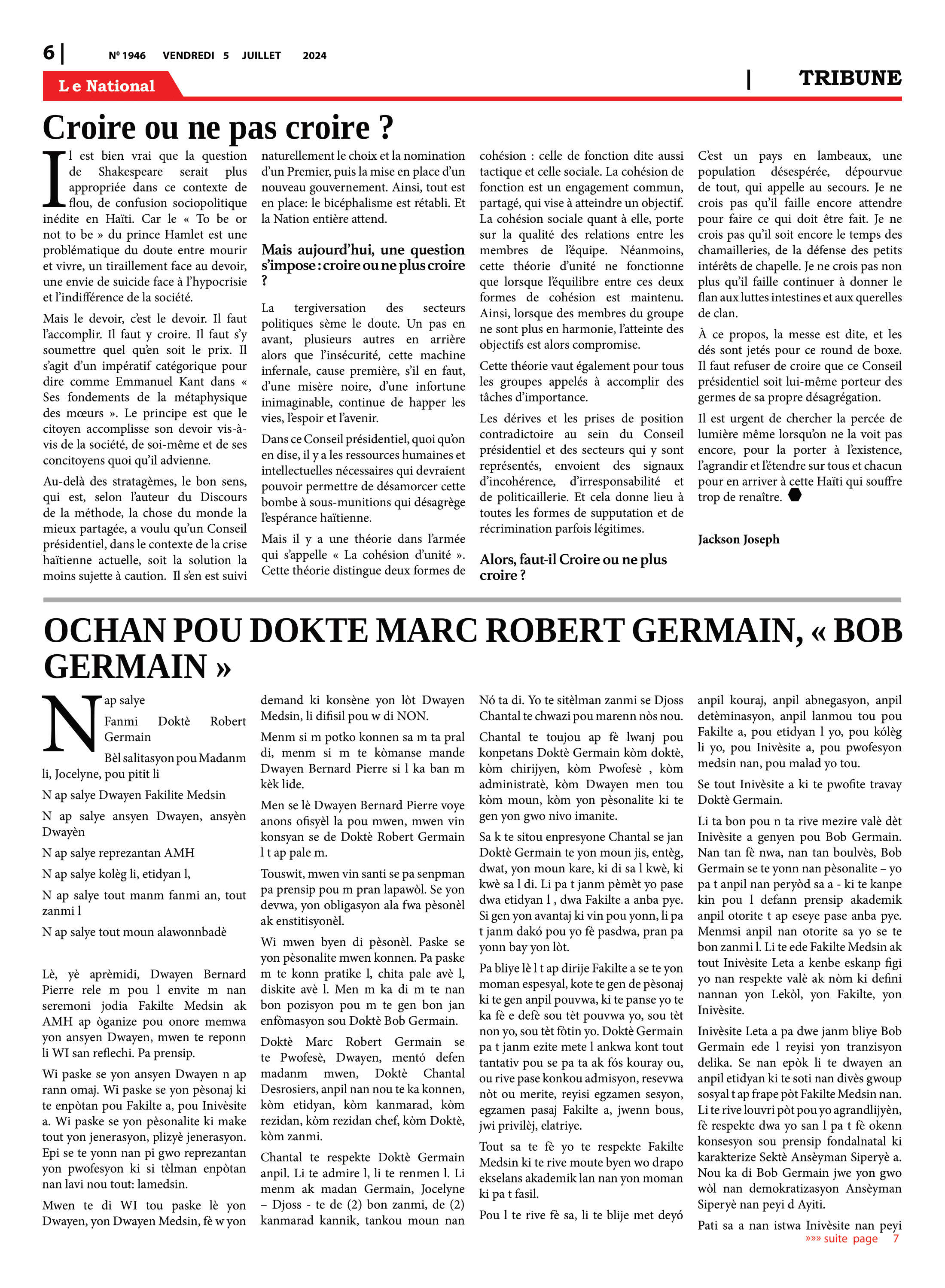 Page 6 de l'édition 1946