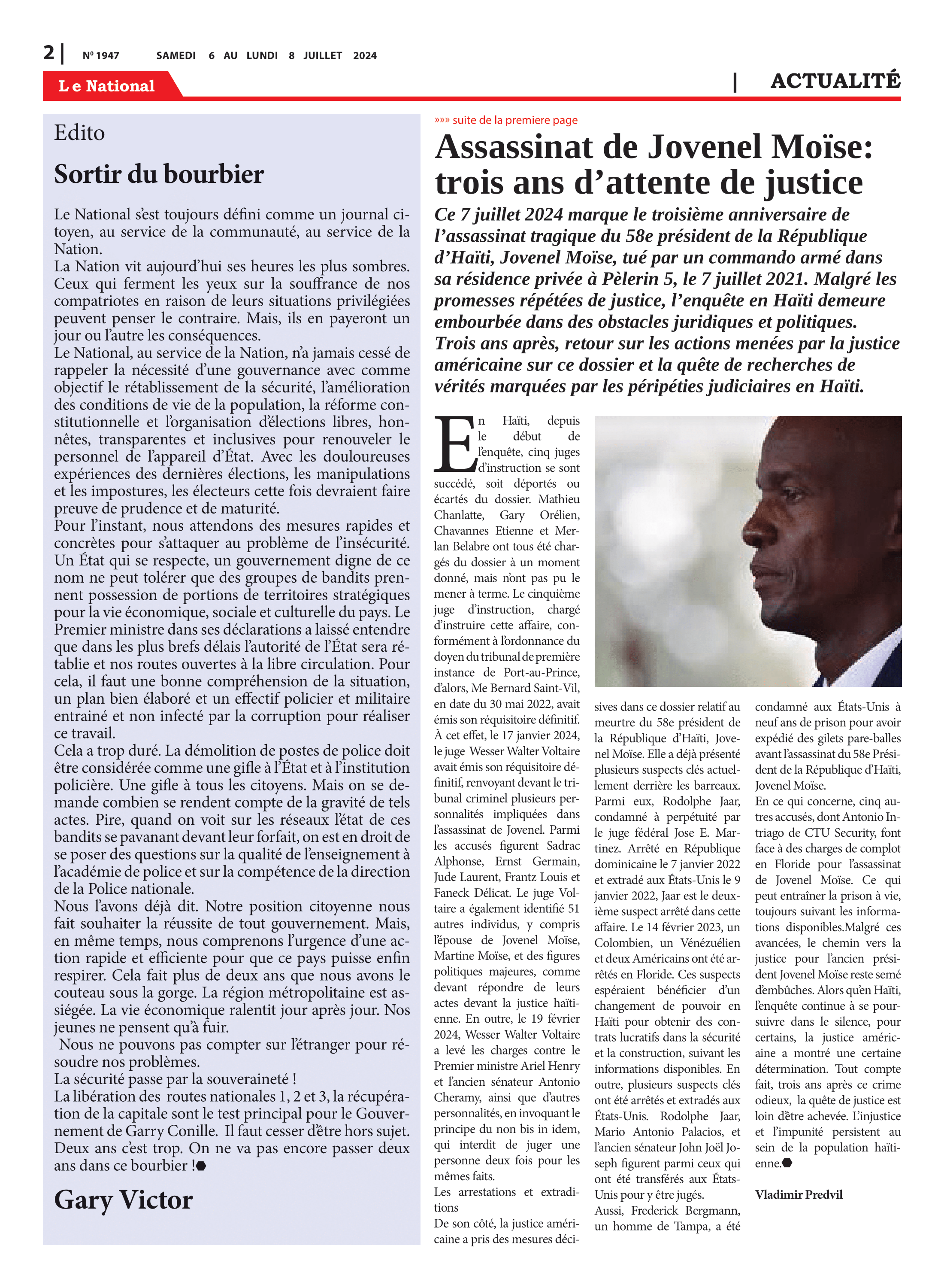 Page 2 de l'édition 1947