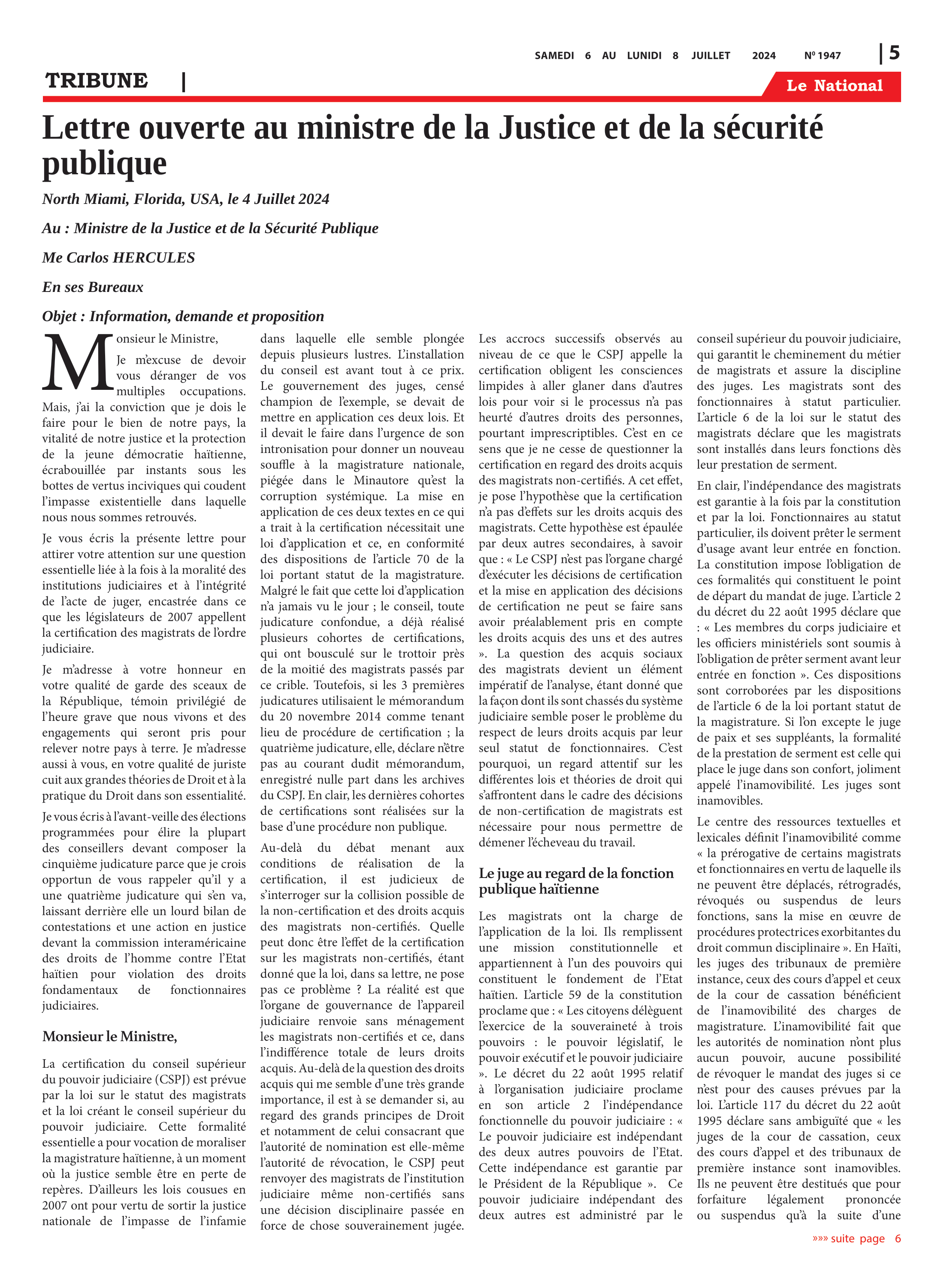 Page 5 de l'édition 1947