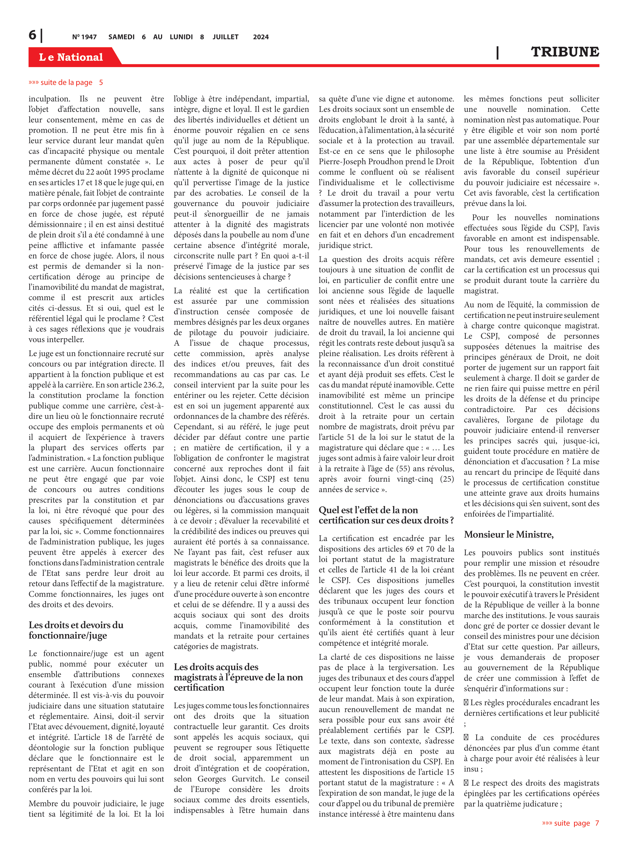 Page 6 de l'édition 1947