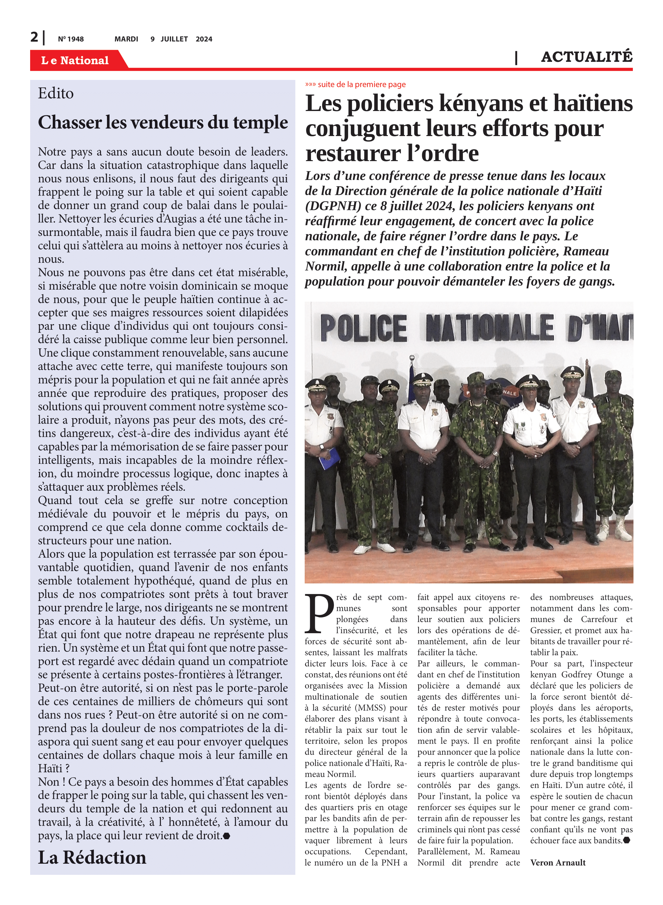 Page 2 de l'édition 1948