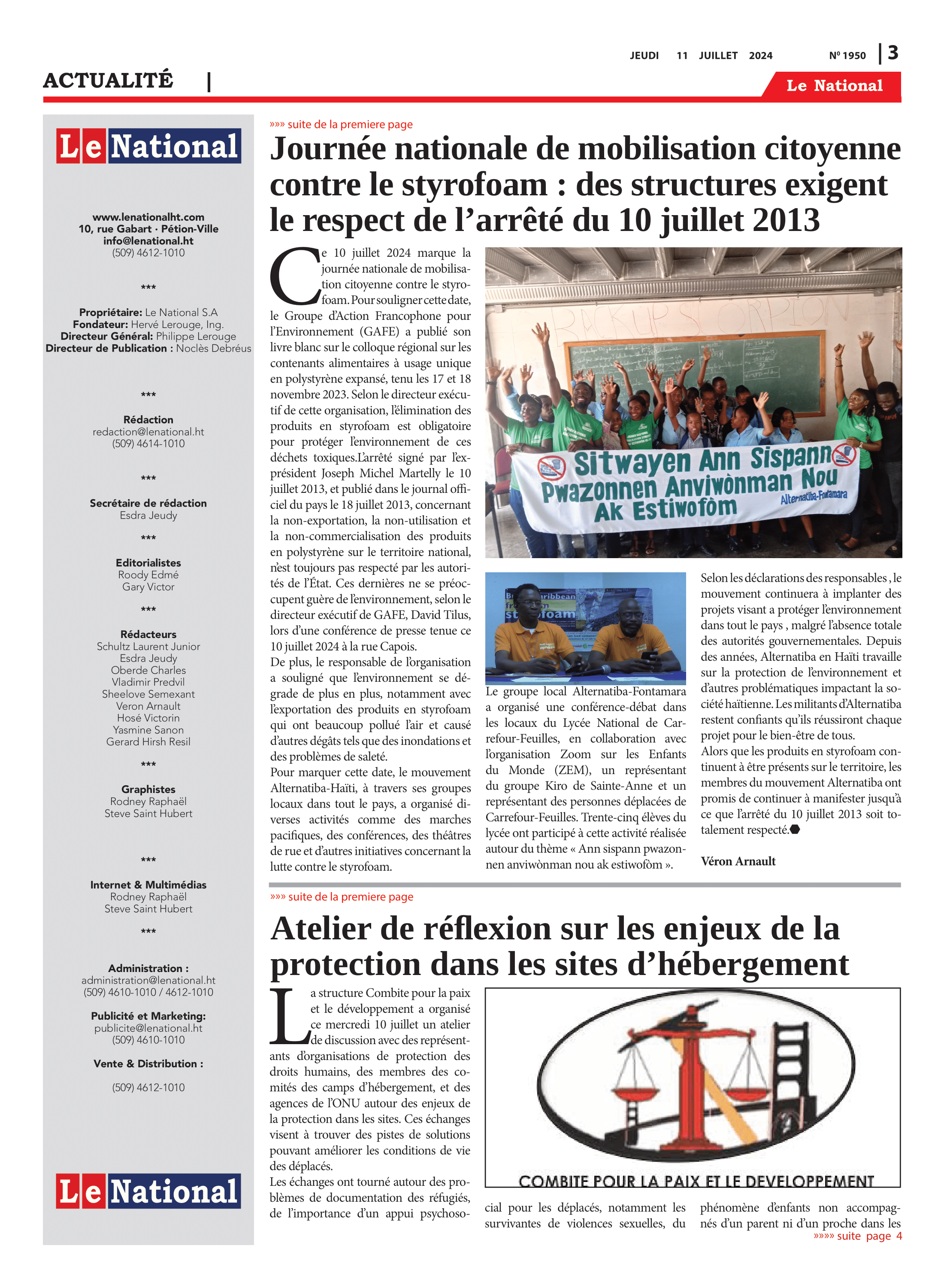 Page 3 de l'édition 1950