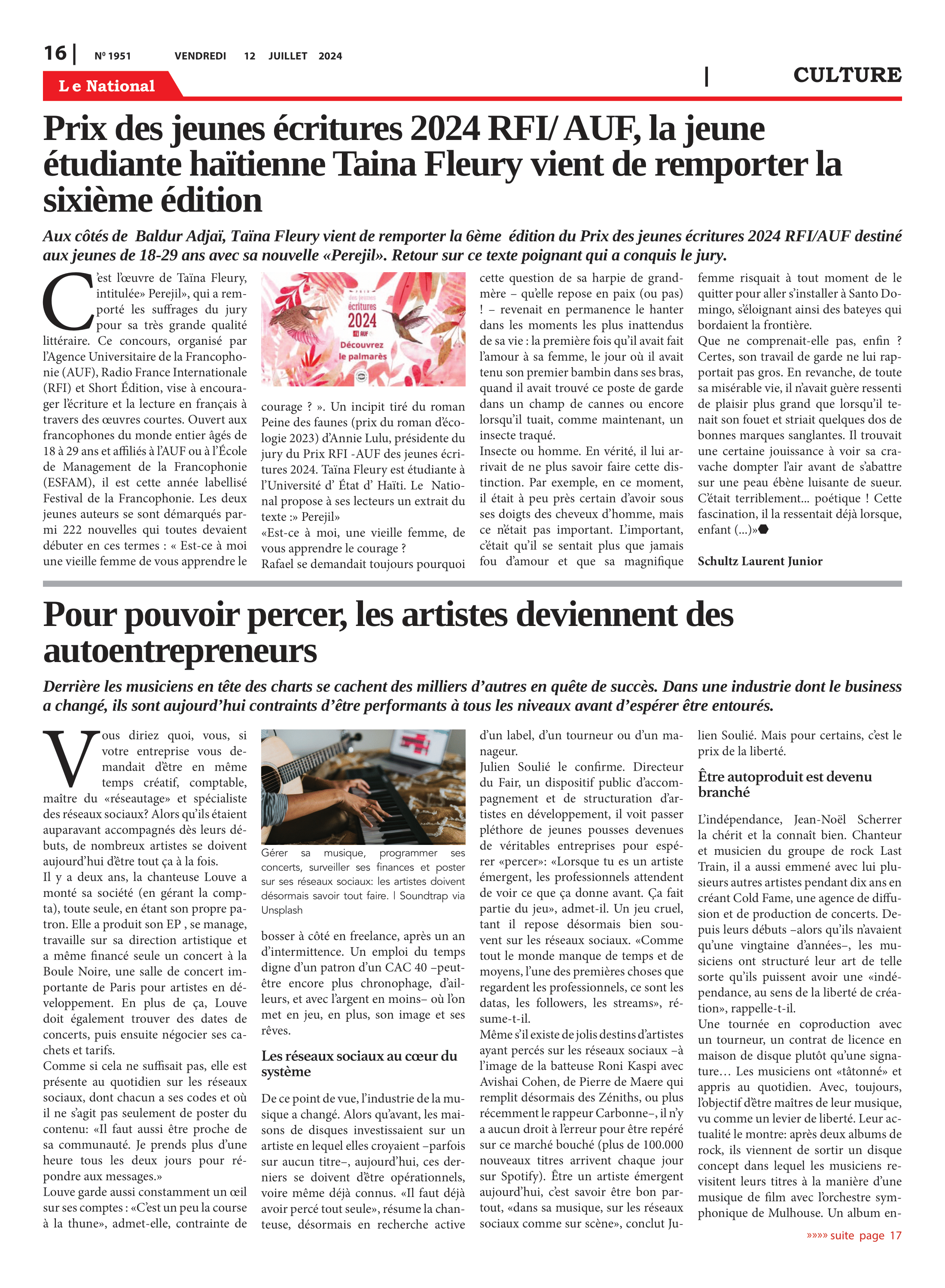 Page 16 de l'édition 1951