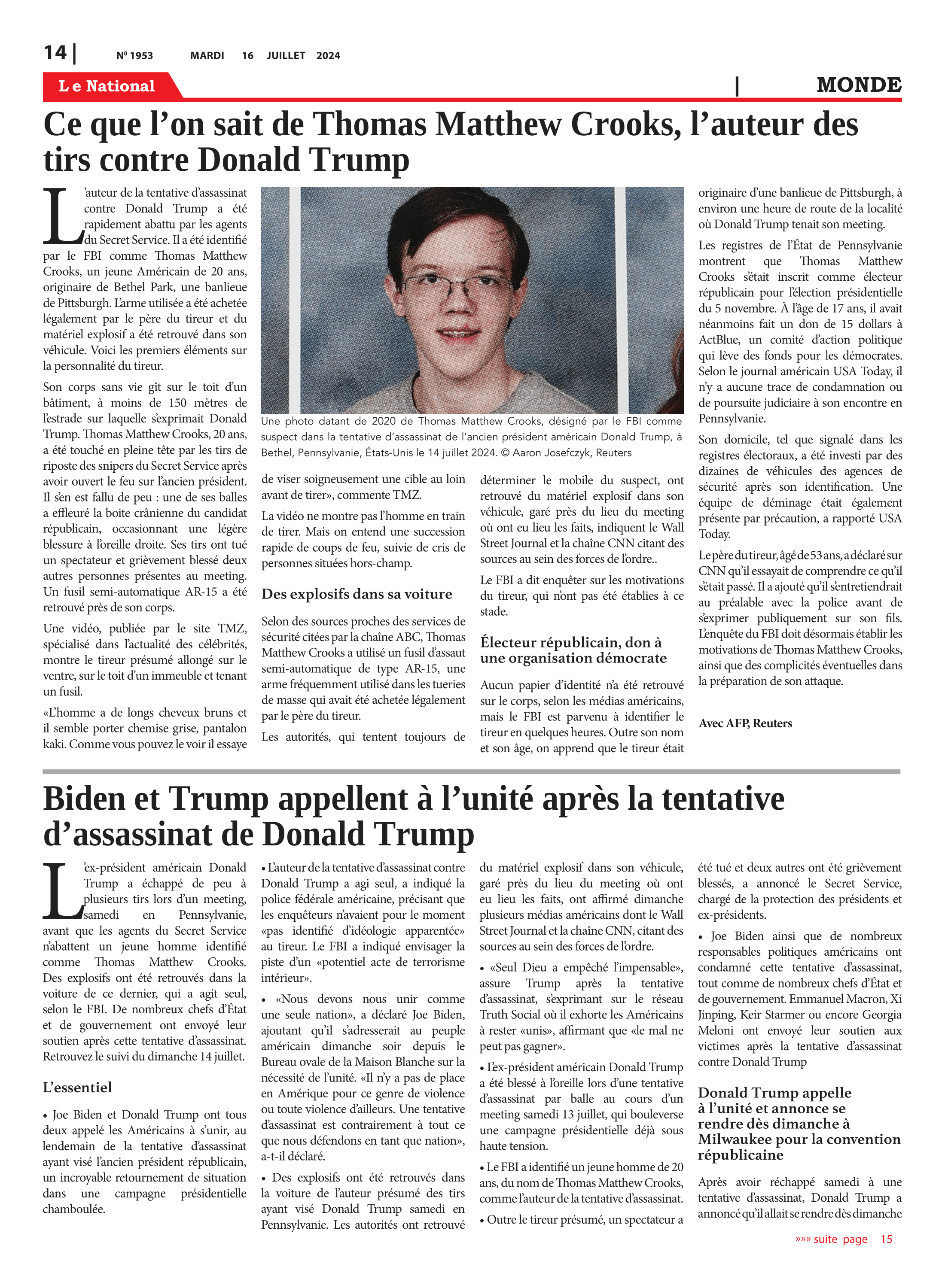 Page 14 de l'édition 1953