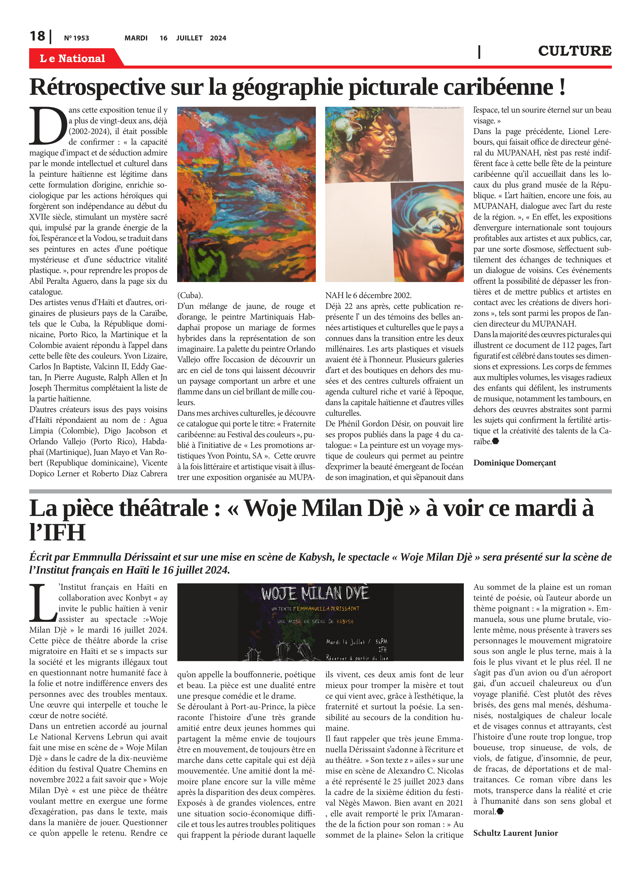 Page 18 de l'édition 1953