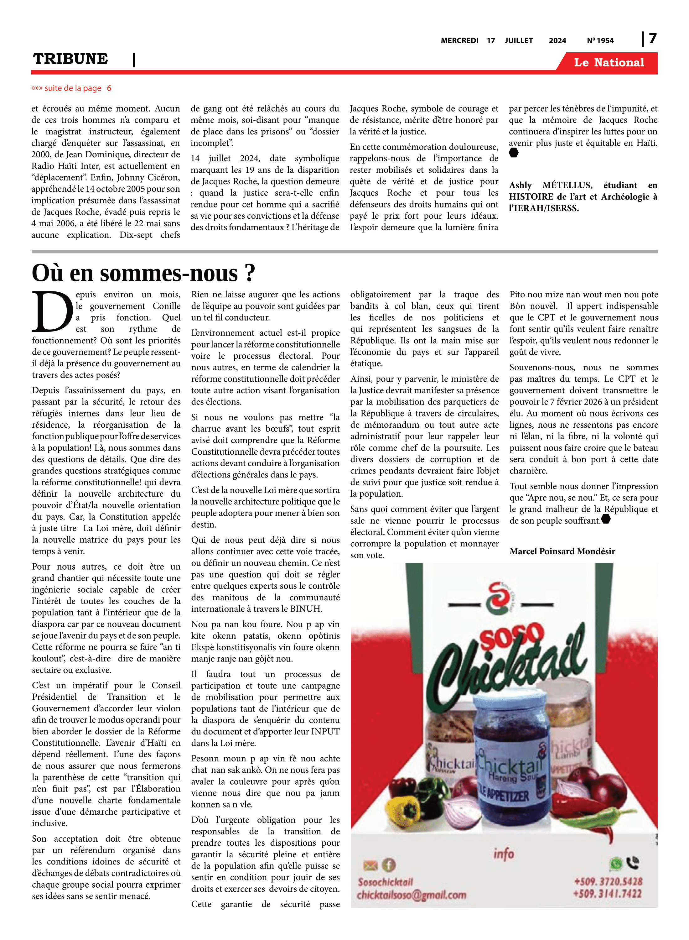 Page 7 de l'édition 1954