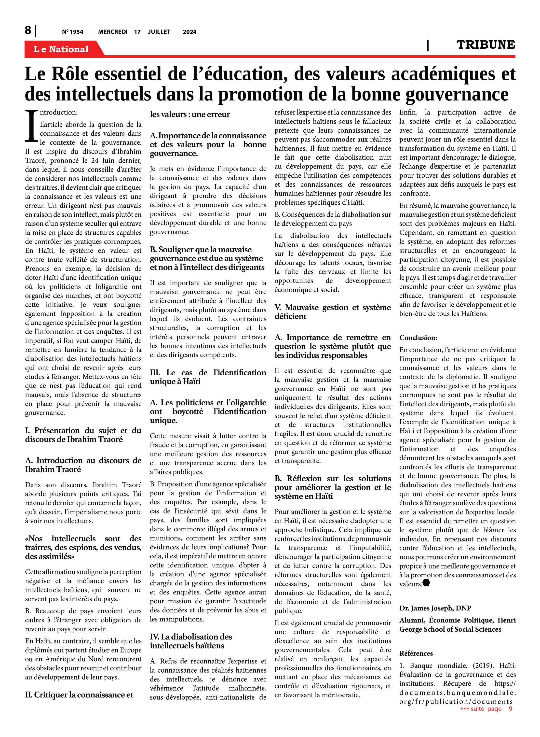 Page 8 de l'édition 1954