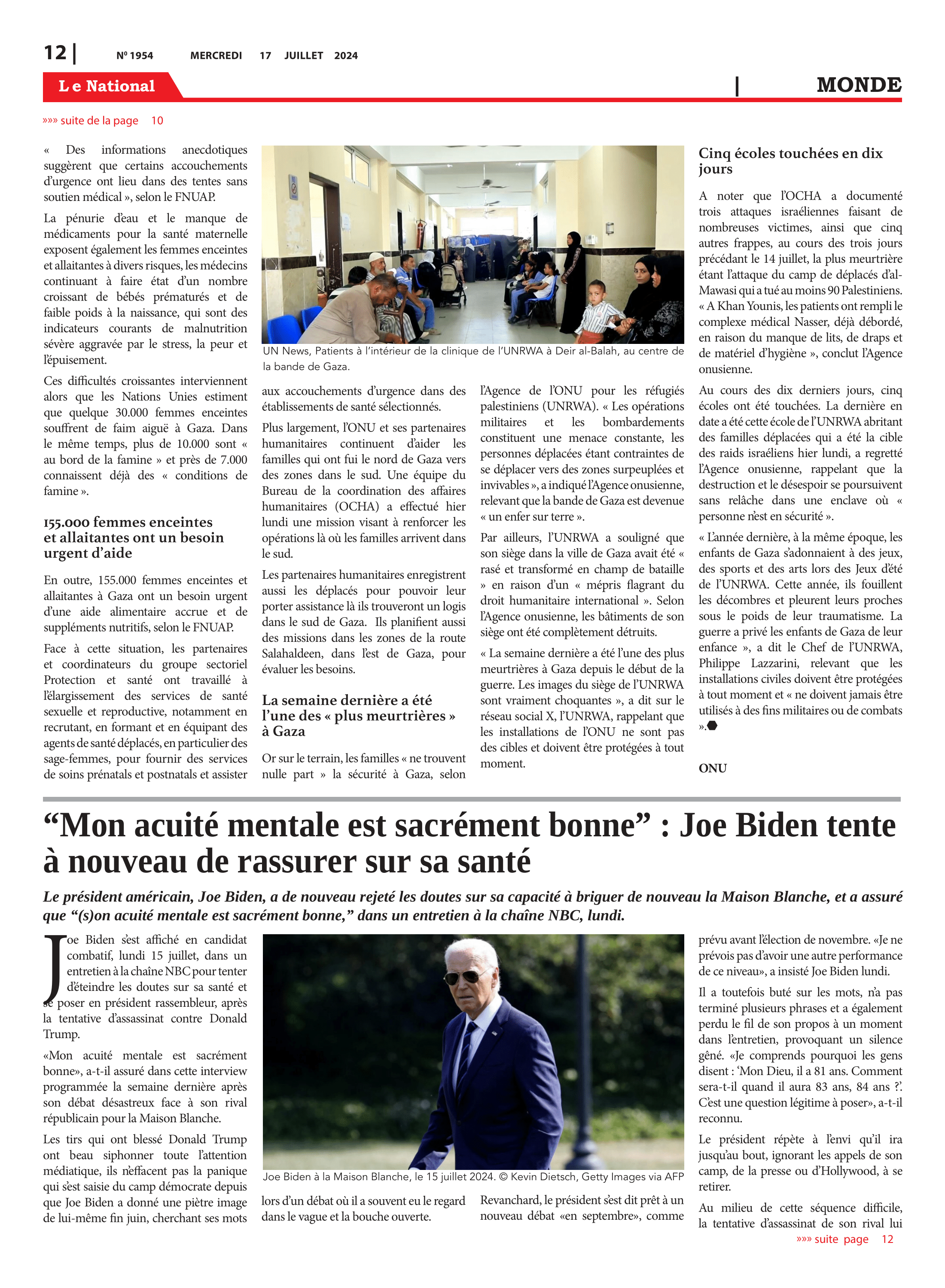 Page 12 de l'édition 1954