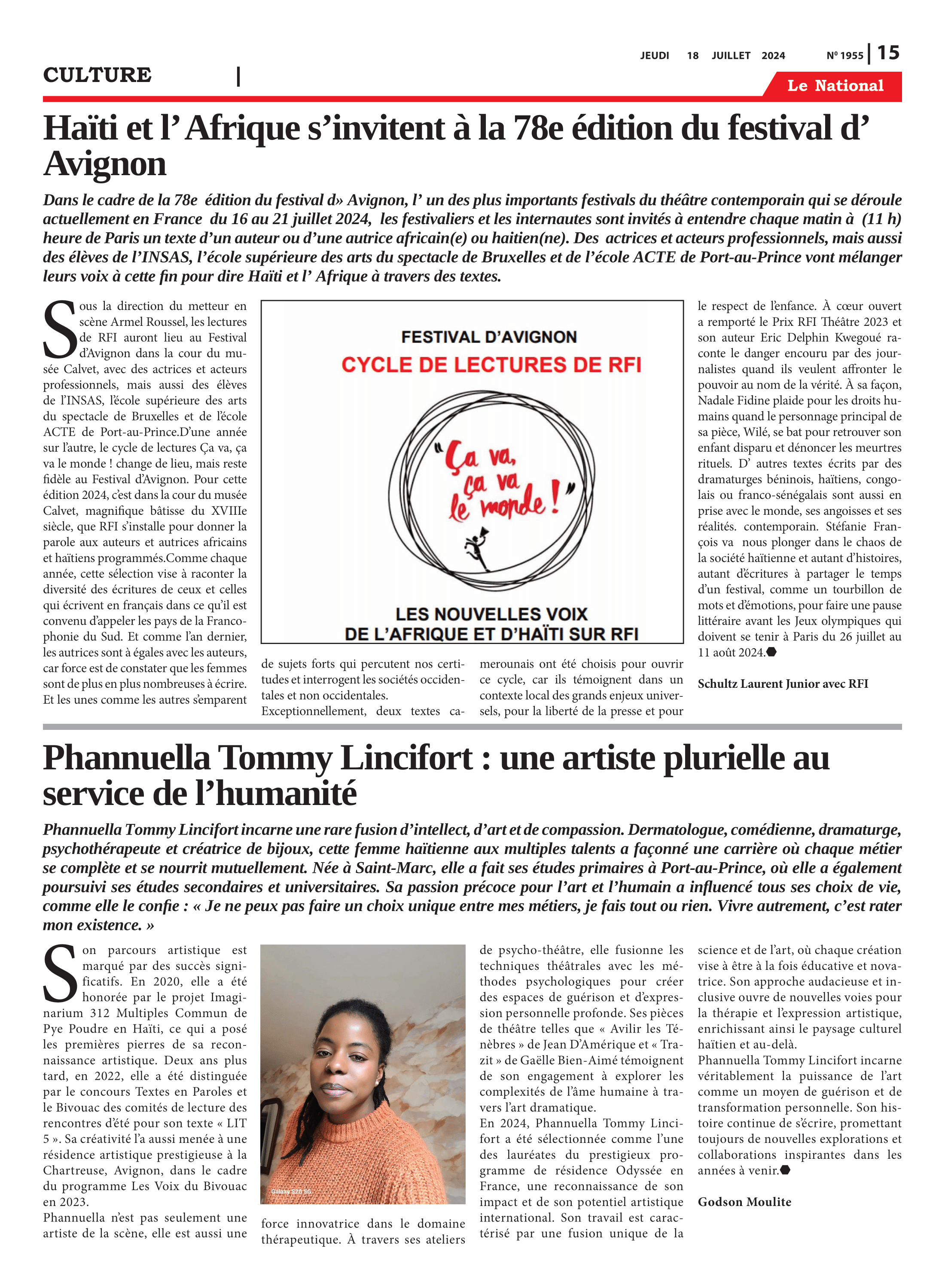 Page 15 de l'édition 1955