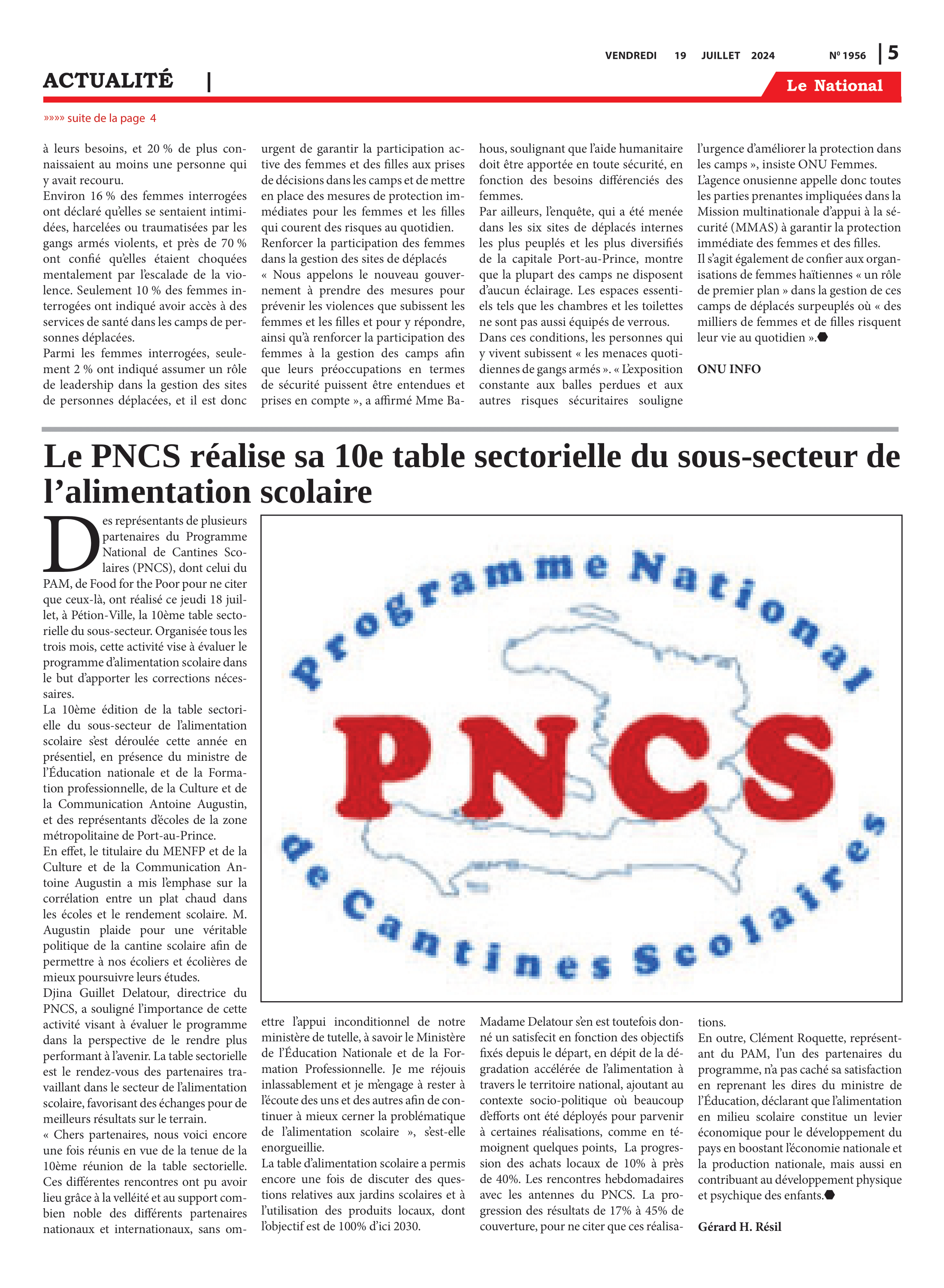 Page 5 de l'édition 1956