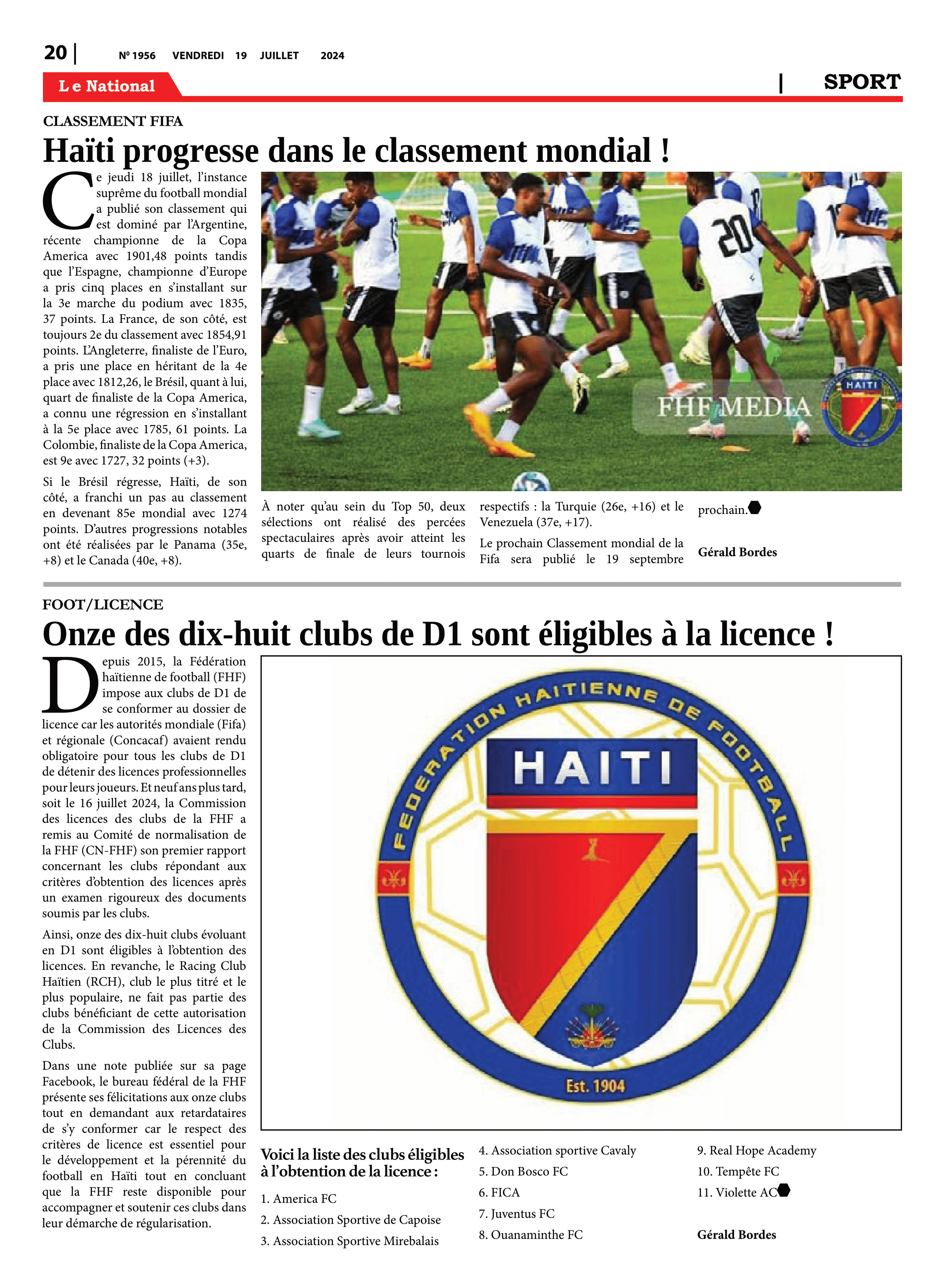 Page 20 de l'édition 1956