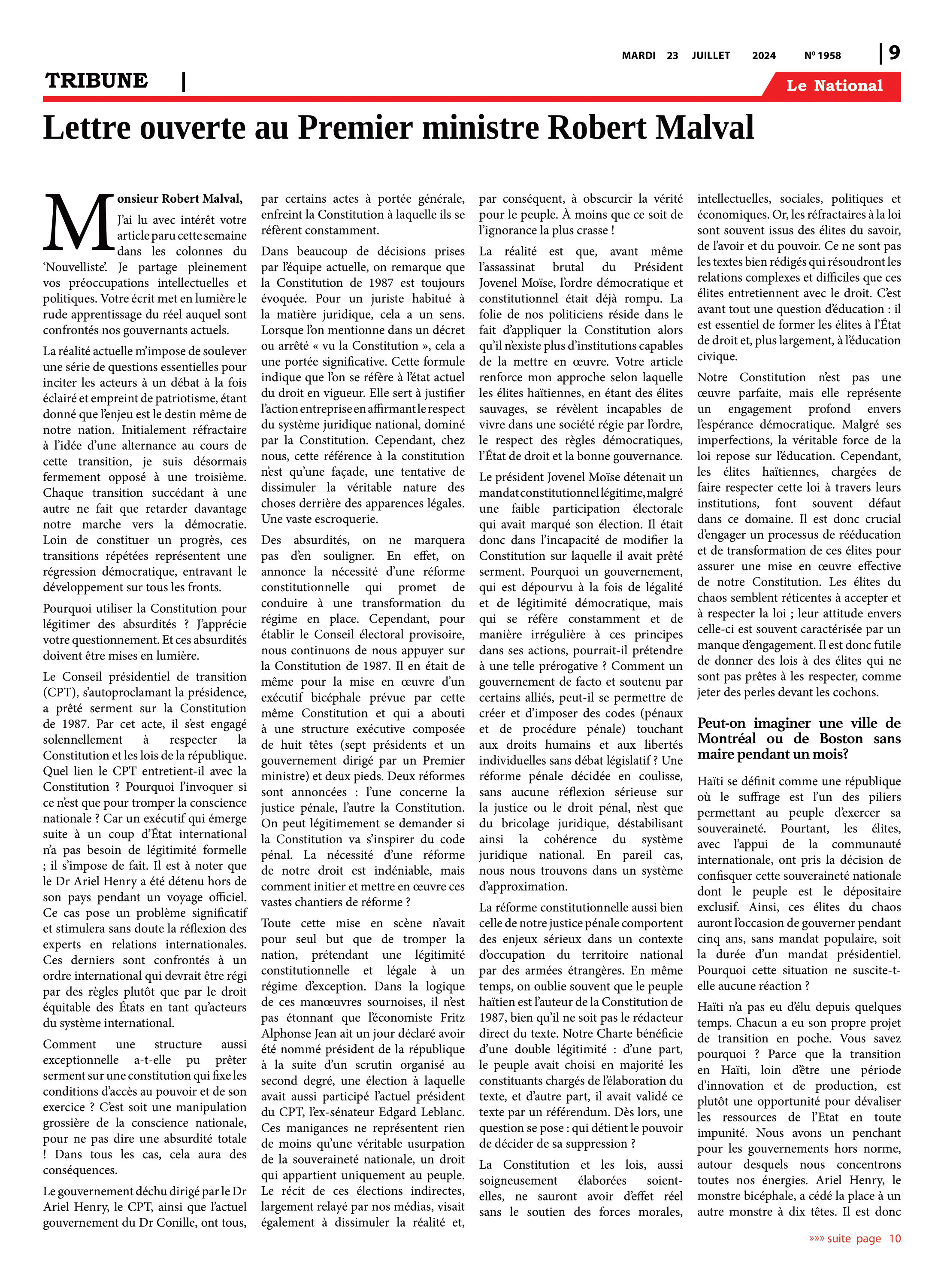 Page 9 de l'édition 1958