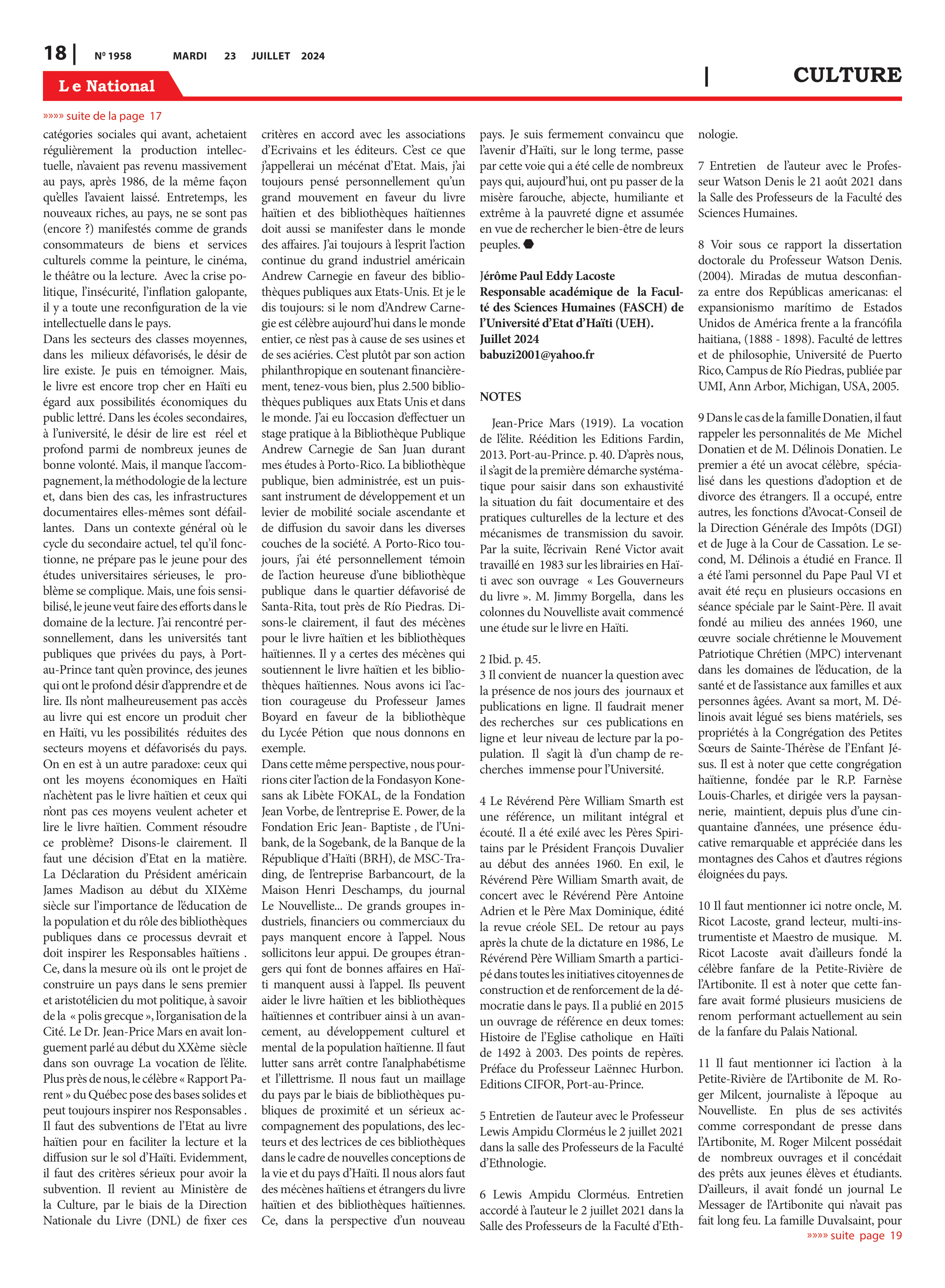 Page 18 de l'édition 1958